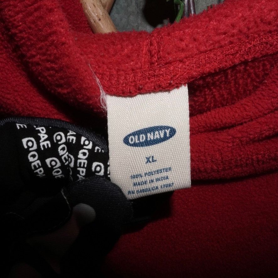 Old Navy XL -Vintage Y2K Old navy embroider college 00s fleece hoodie Size US XL / EU 56 / 4 - 3 Thumbnail