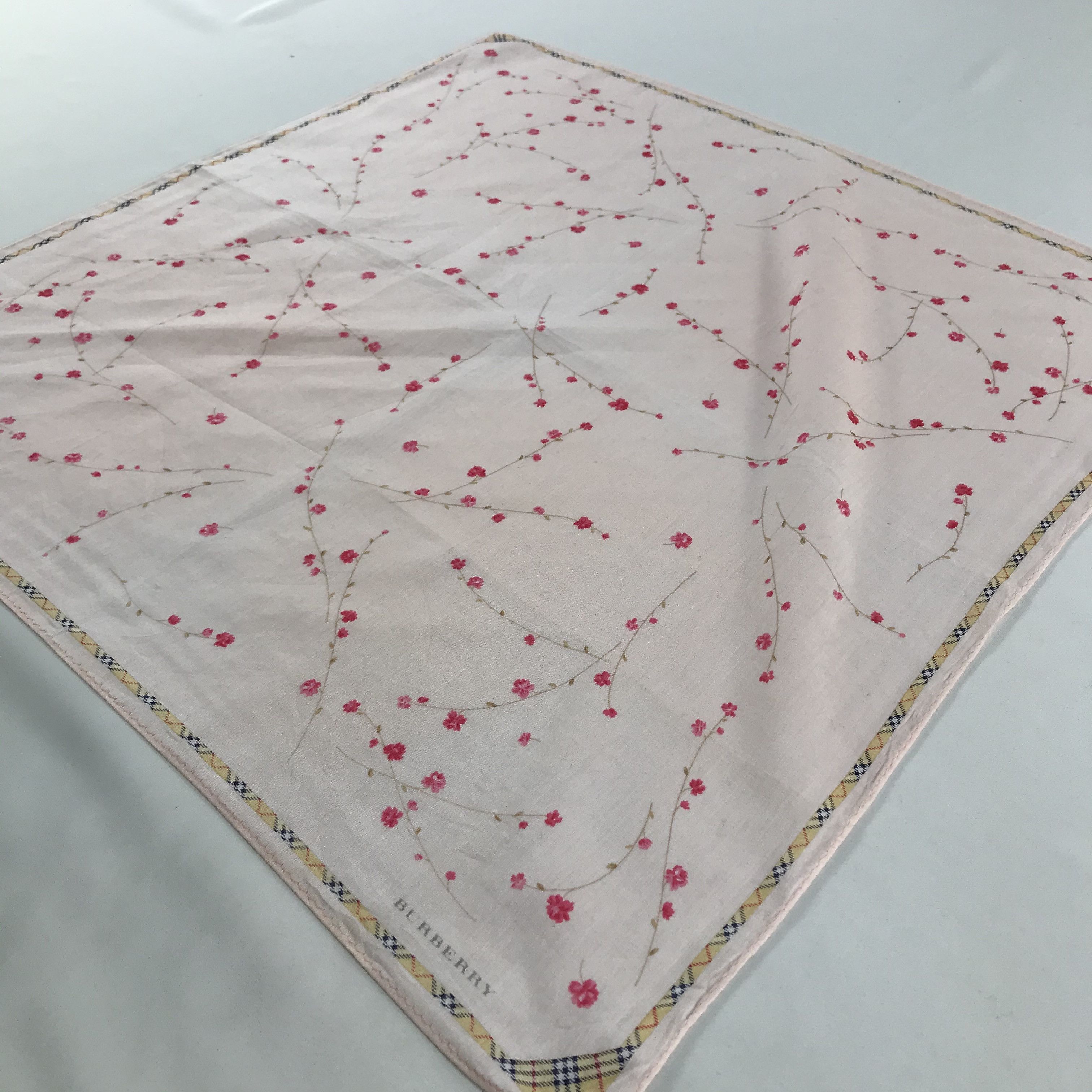 Burberry × Vintage Burberry Bandana / Handkerchief / Neckerchief - S1462 Size ONE SIZE - 2 Thumbnail