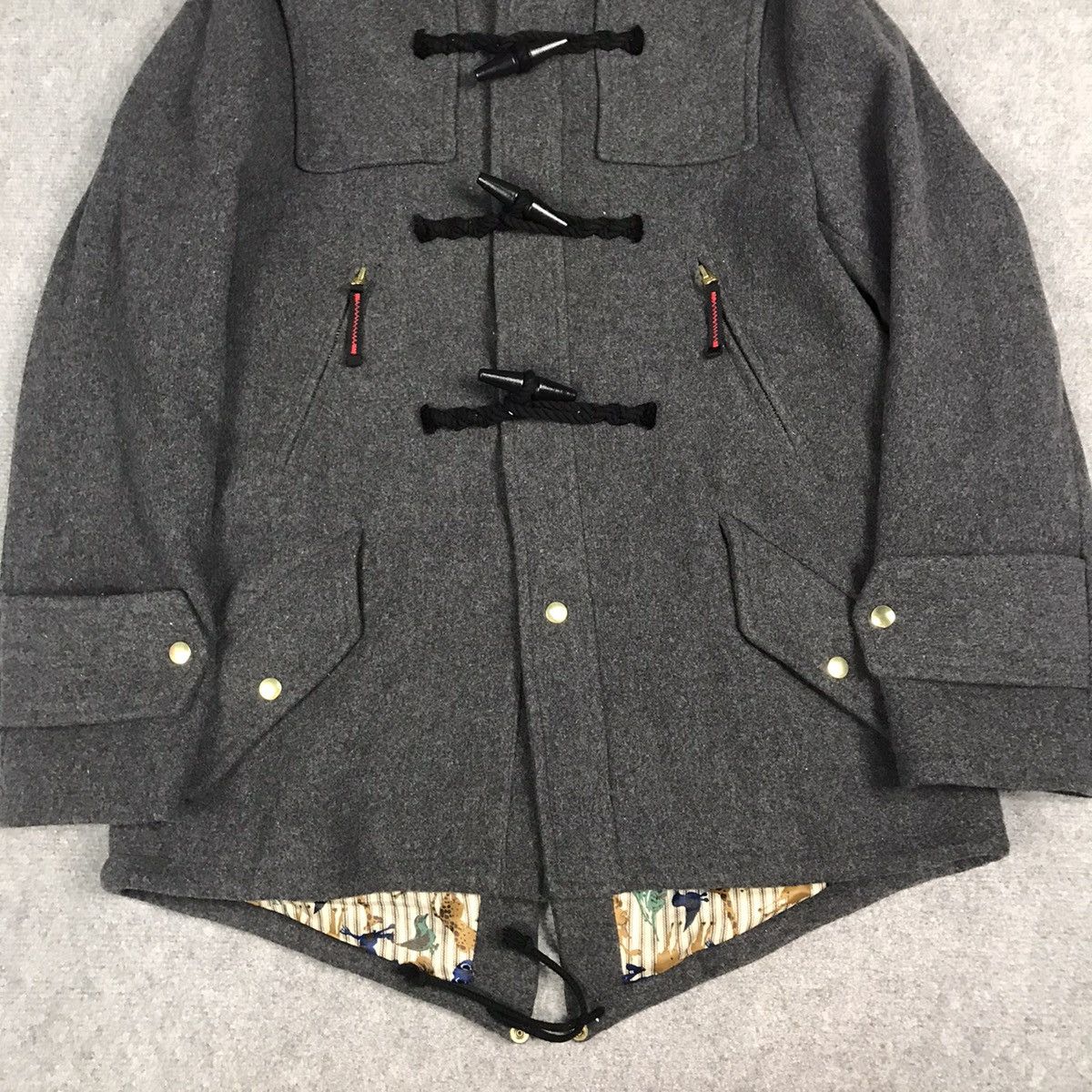 Issey Miyake NE-NET BY ISSEY MIYAKE WOOL DUFFEL STYLE DESIGN JACKET Size US M / EU 48-50 / 2 - 3 Thumbnail