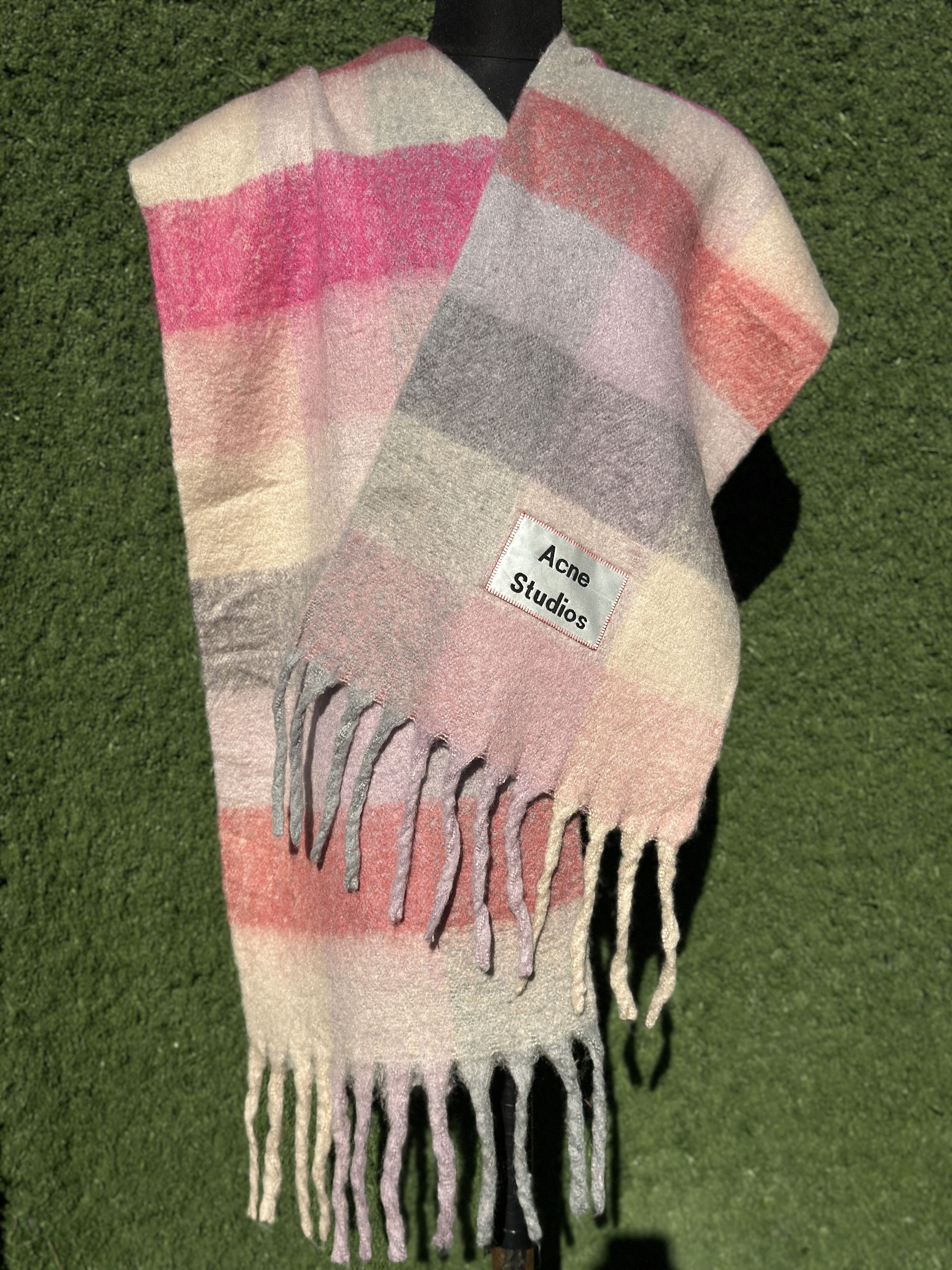 Acne Studios Acne Studios Multicolor Alpaca Wool Blend Oversized Scarf Size ONE SIZE - 5 Thumbnail