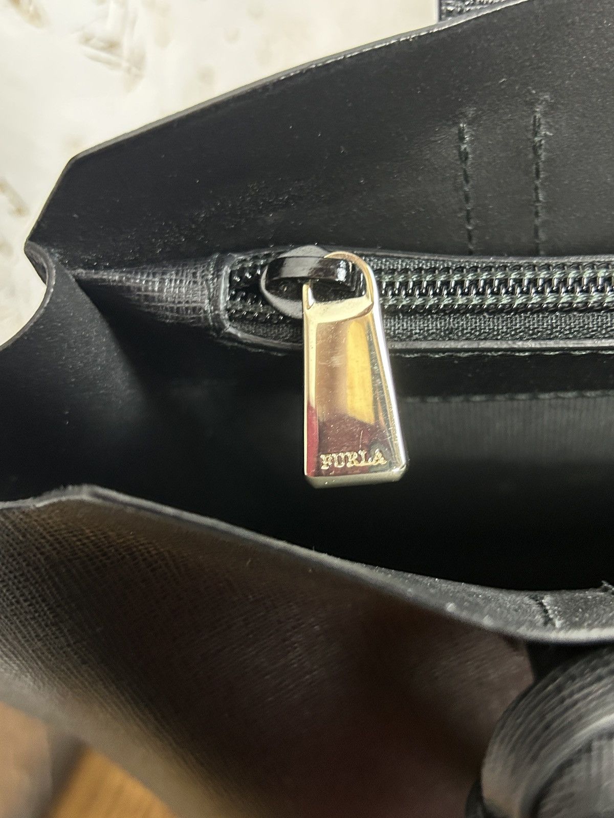 Furla Furla Leather Handbag Tote Bag In Black Size ONE SIZE - 6 Thumbnail