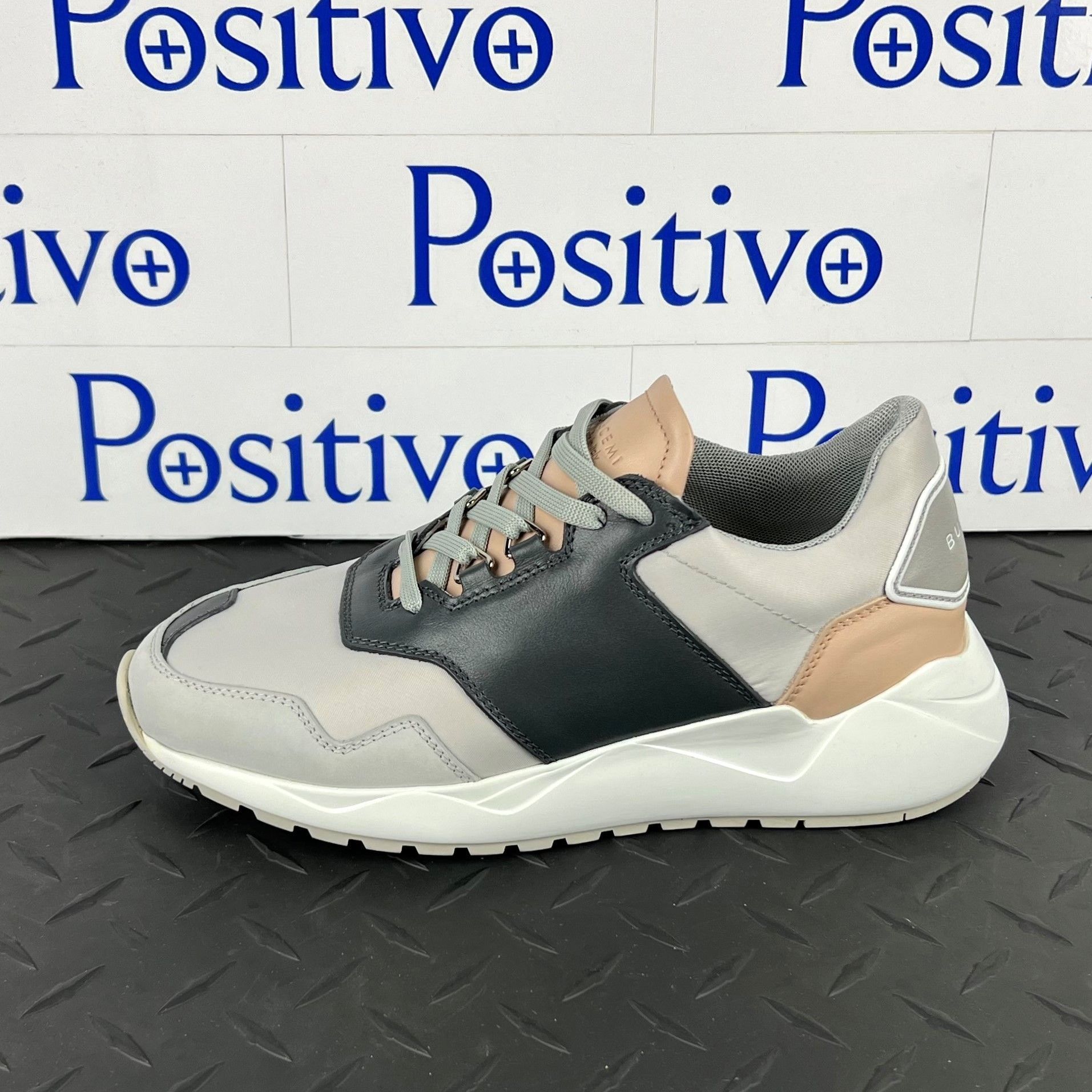 Buscemi Buscemi Ventura Grey/Pink Leather Sneakers US 7 SAMPLE Size US 7 / IT 37 - 1 Thumbnail