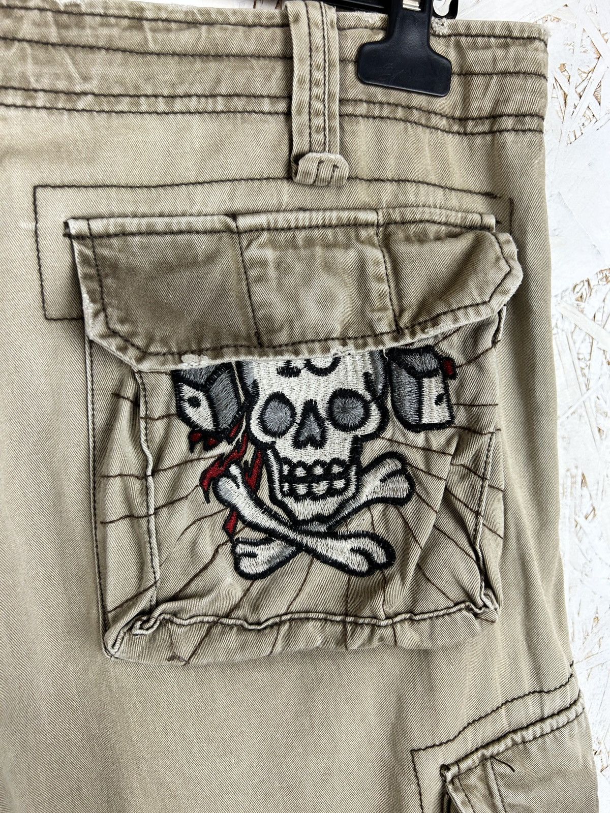 Ed Hardy Vintage Ed Hardy Christian Audigier Y2K Tattoo Cargo Shorts Size US 34 / EU 50 - 10 Thumbnail