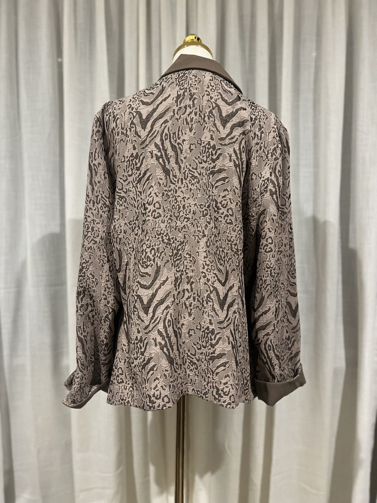 Other Vintage Miss Dorby Faux-Layered Blouse & Blazer Combo Size M / US 6-8 / IT 42-44 - 2 Thumbnail