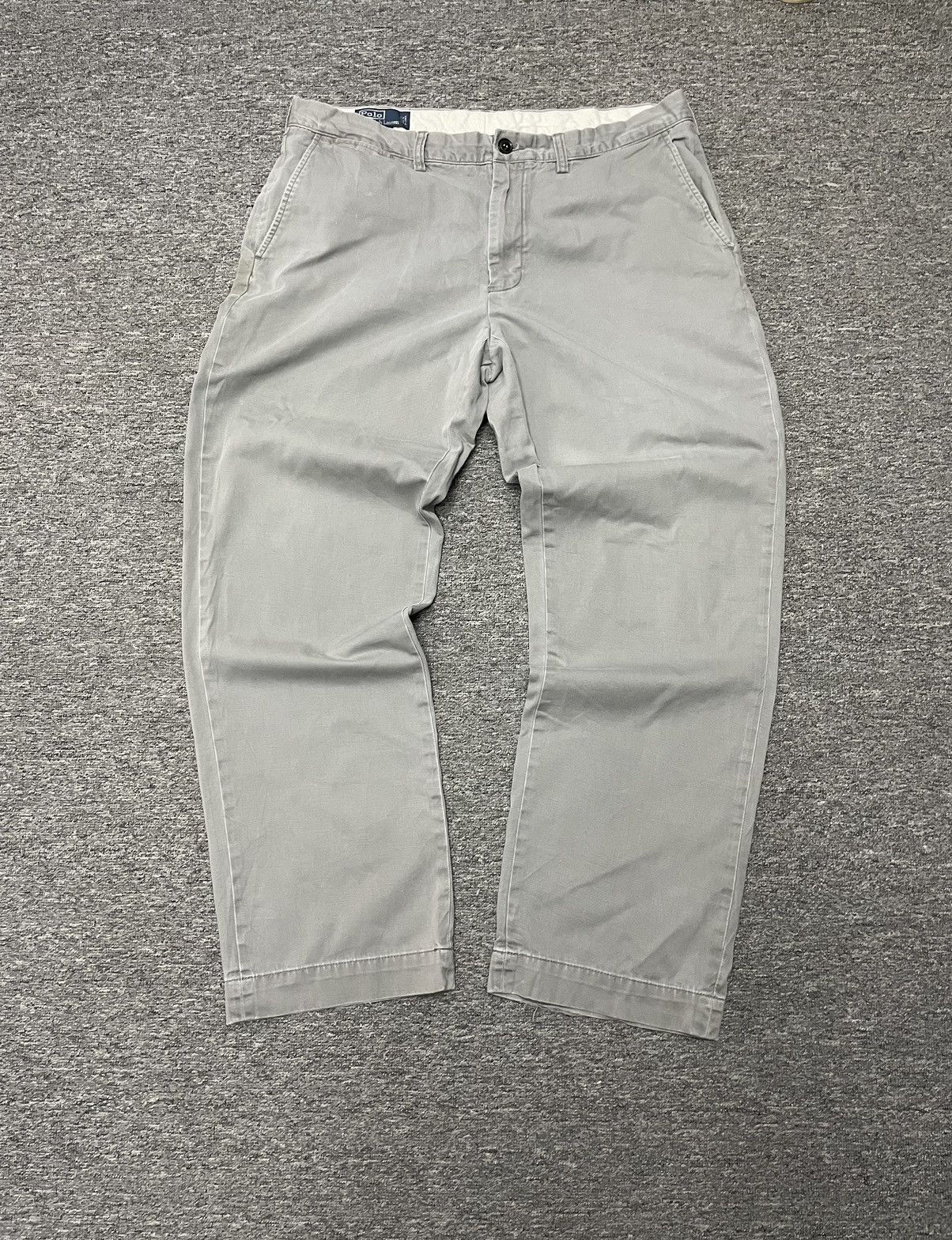 Polo Ralph Lauren Vintage Polo Ralph Lauren Chino Pants Trousers Grey Size 36 Size US 36 / EU 52 - 1 Thumbnail