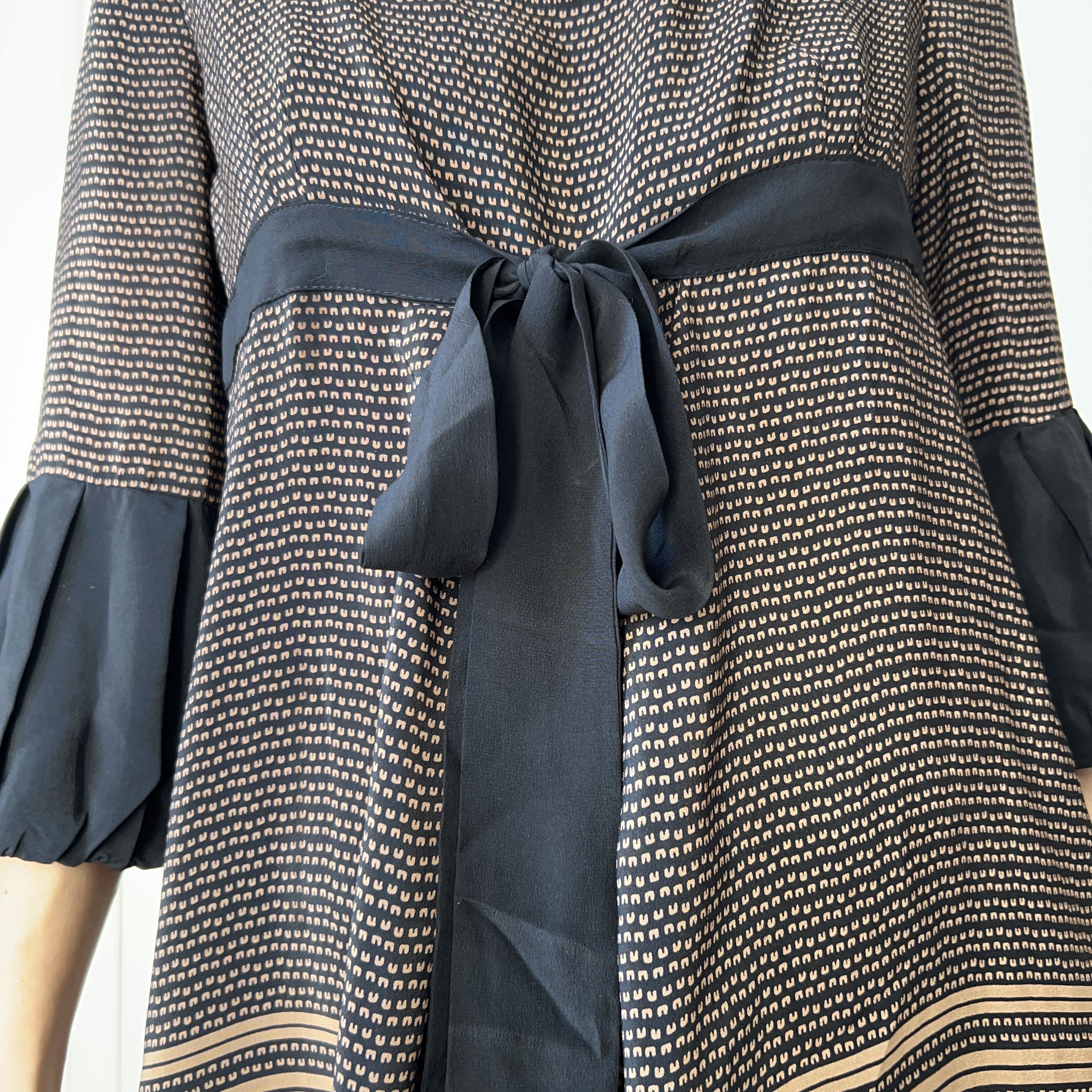 Vintage Vintage y2k babydoll silk geometric mini dress Size M / US 6-8 / IT 42-44 - 5 Thumbnail