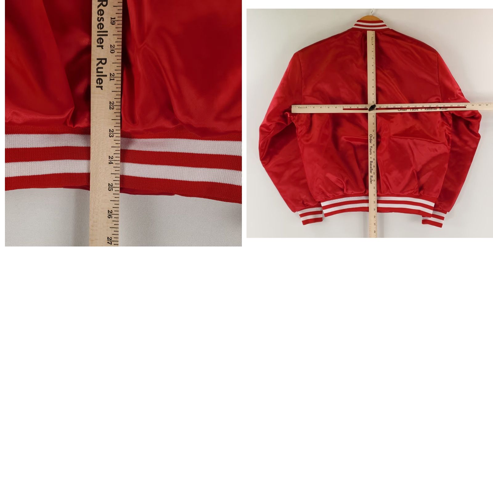 Vintage VINTAGE Swingster Jacket Satin Bomber 80s 90s Red M Mens University Nebraska Red Bomber Jacket Size US M / EU 48-50 / 2 - 8 Thumbnail
