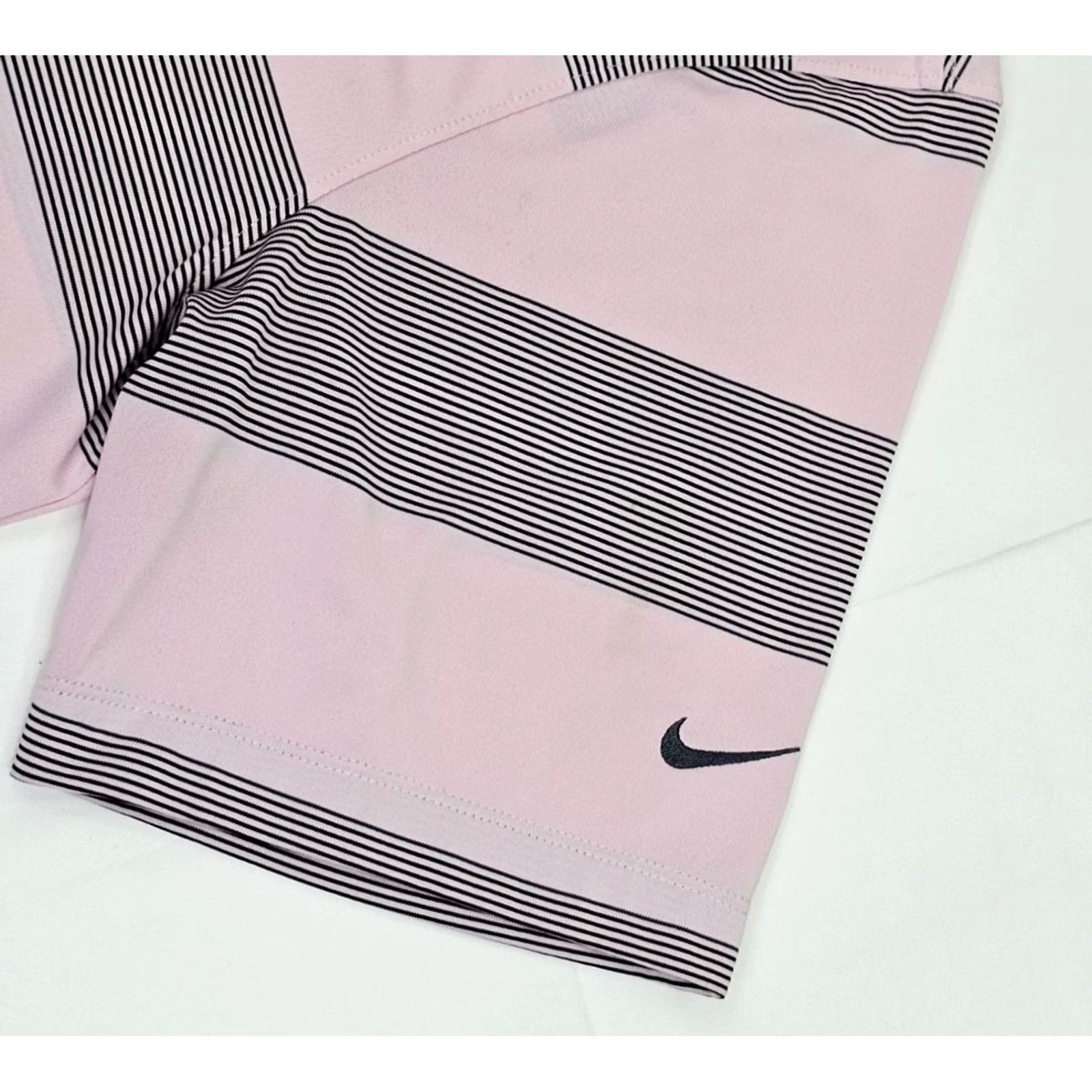 Nike Nike Golf Dri-FIT Polo Shirt Men S Pink Black Stripe Wicking Polo Shirt Size US S / EU 44-46 / 1 - 5 Thumbnail