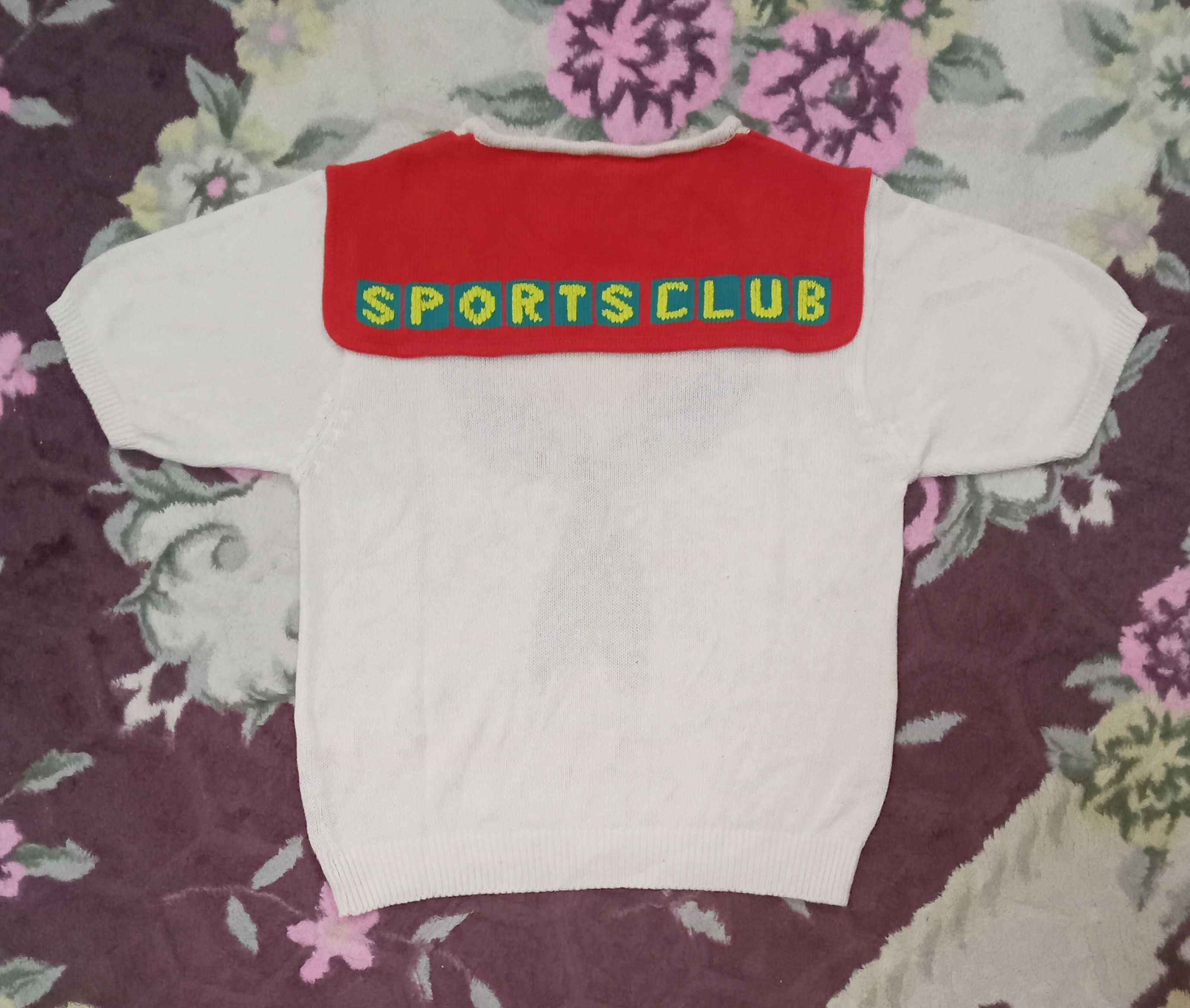Japanese Brand × Vintage Itariyard Sports Naval Theme Short Sleeve Vintage Knitwear Size S / US 4 / IT 40 - 2 Thumbnail