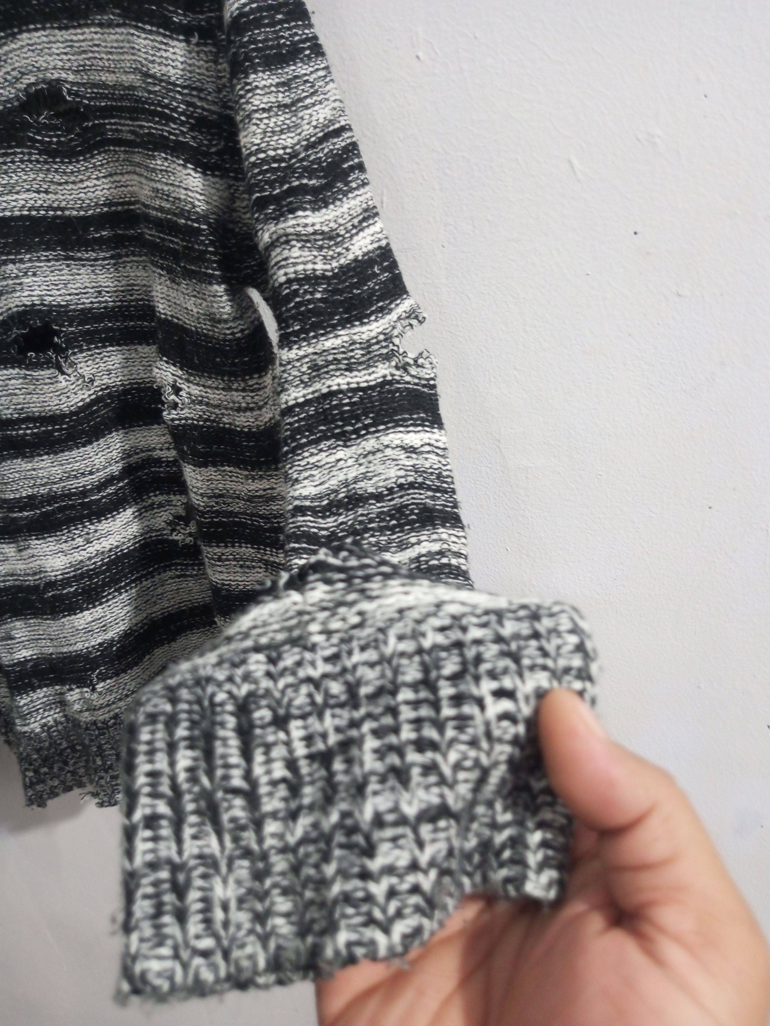 Other Vintage spinash striped distressed knitwear Size US L / EU 52-54 / 3 - 7 Thumbnail