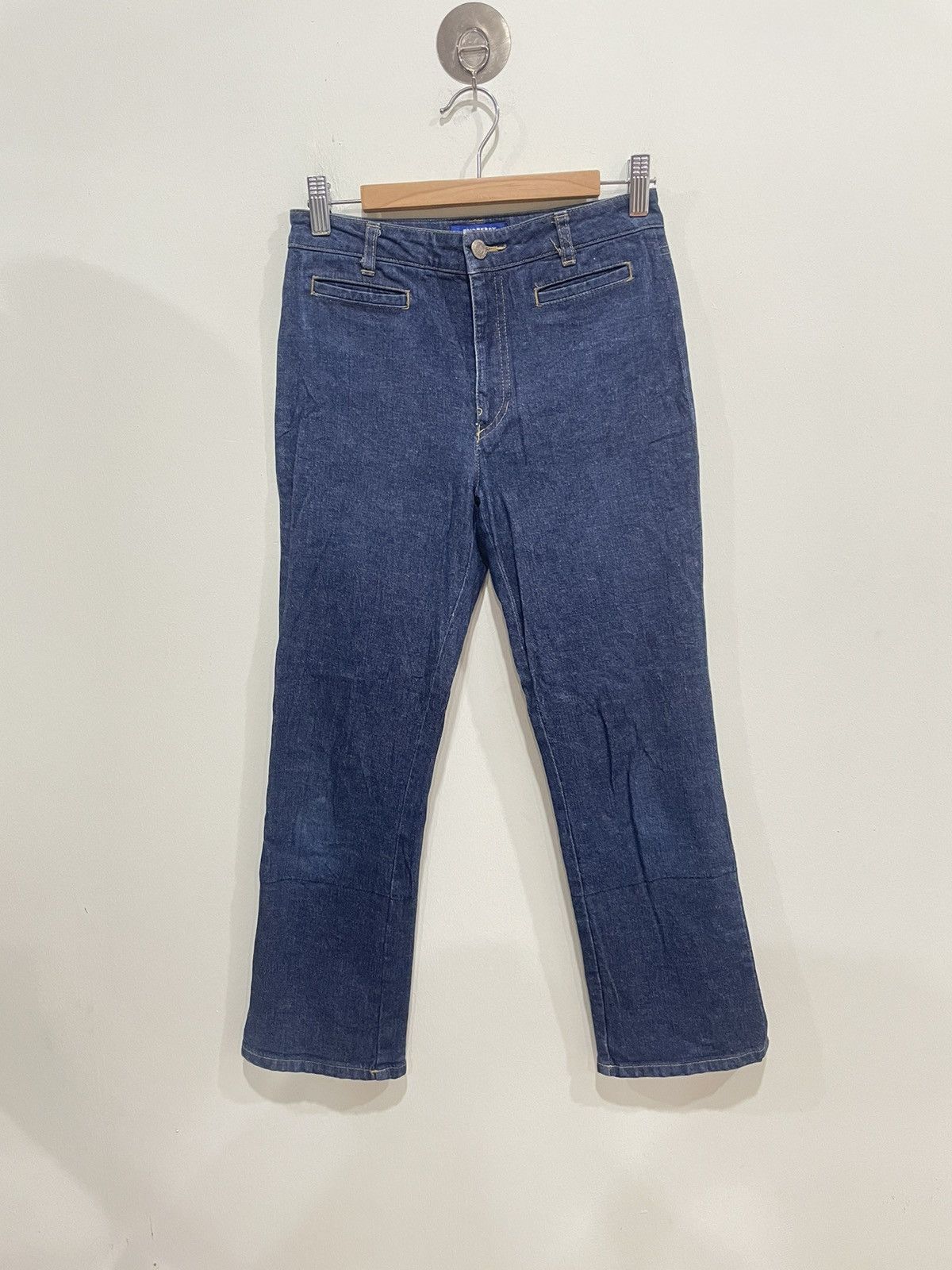 image of Burberry Jeans in Blue Denim, Women's (Size 26)