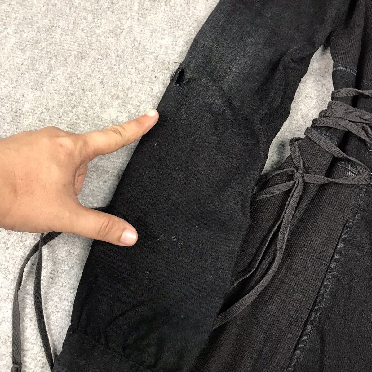 Designer × Japanese Brand PUNK RAVE DISTRESSED BLACK PUNK BUTTON BONDAGE JACKET Size M / US 6-8 / IT 42-44 - 7 Thumbnail