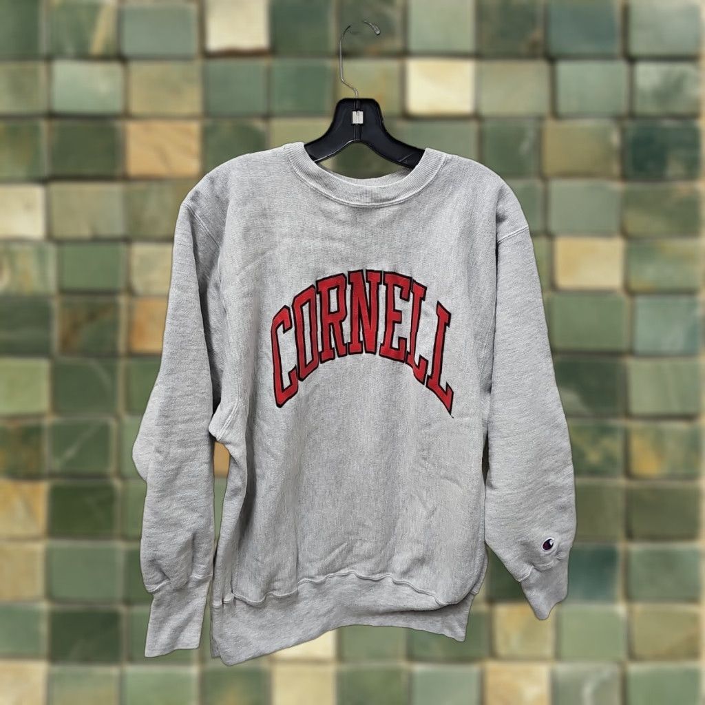 Champion VINTAGE Champion Reverse Weave Sweatshirt Mens XL Cornell University Crewneck Gray Size US XL / EU 56 / 4 - 1 Thumbnail