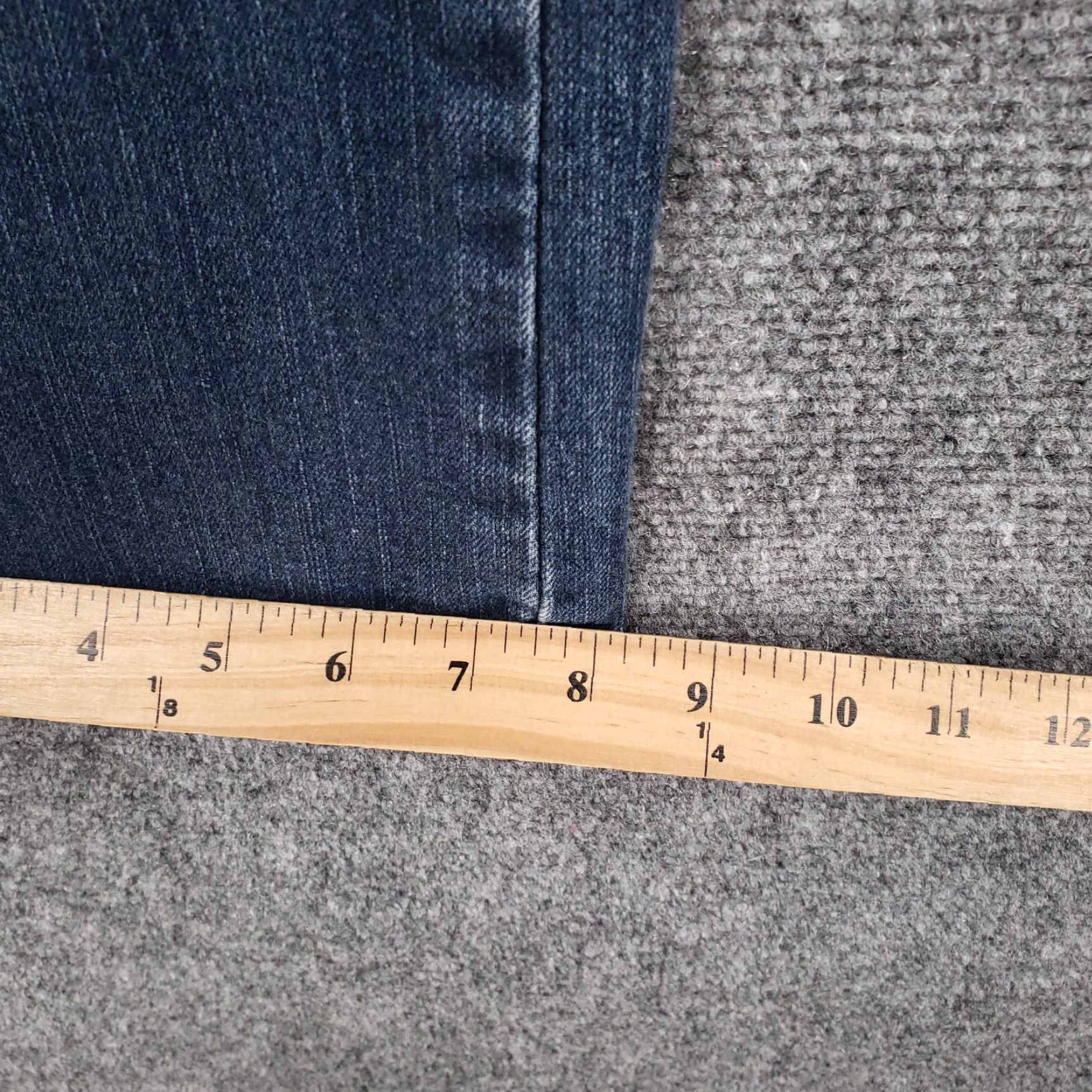 Lee Lee Jeans Women's 8 Long Blue Dark Wash Denim Bootcut Stretch Mid Rise Regular 5-Pocket Mens? Womens Size 30" / US 8 / IT 44 - 6 Thumbnail