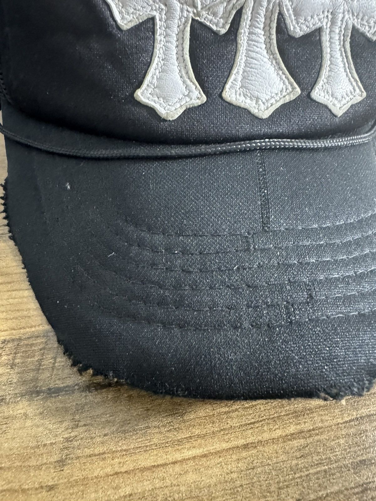 Chrome Hearts 90s Triple Cross Patch Trucker Hat Size ONE SIZE - 5 Thumbnail