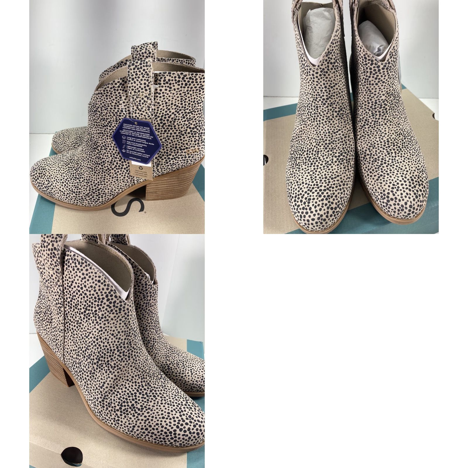 Toms Toms Constance Ankle Chelsea Boots Women Size 10 Suede Leather Cheetah Print NIB Size US 10 / IT 40 - 11 Thumbnail