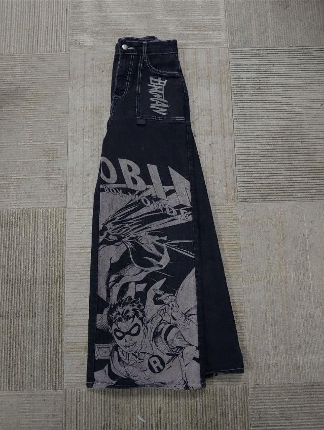 DC Comics × JNCO Vintage Batman And Robin Baggy Hiphop Size US 28 / EU 44 - 6 Thumbnail