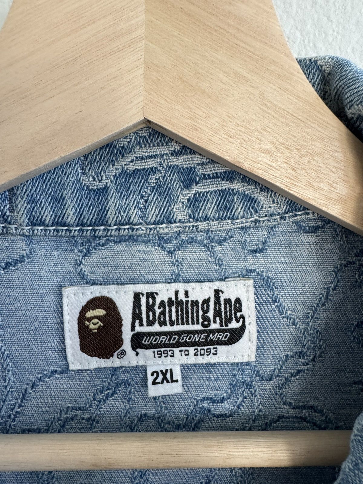Bape Bape line camo denim jacket Size US XXL / EU 58 / 5 - 3 Thumbnail