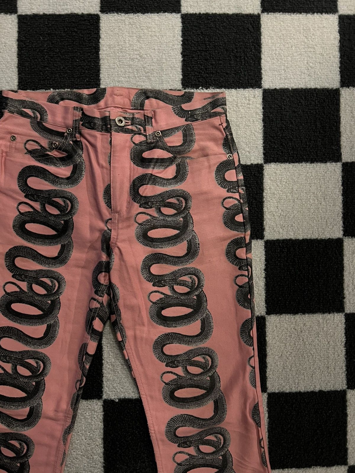Hysteric Glamour Hysteric Glamour Pink Snake Bootcut Pants Size US 30 / EU 46 - 3 Thumbnail