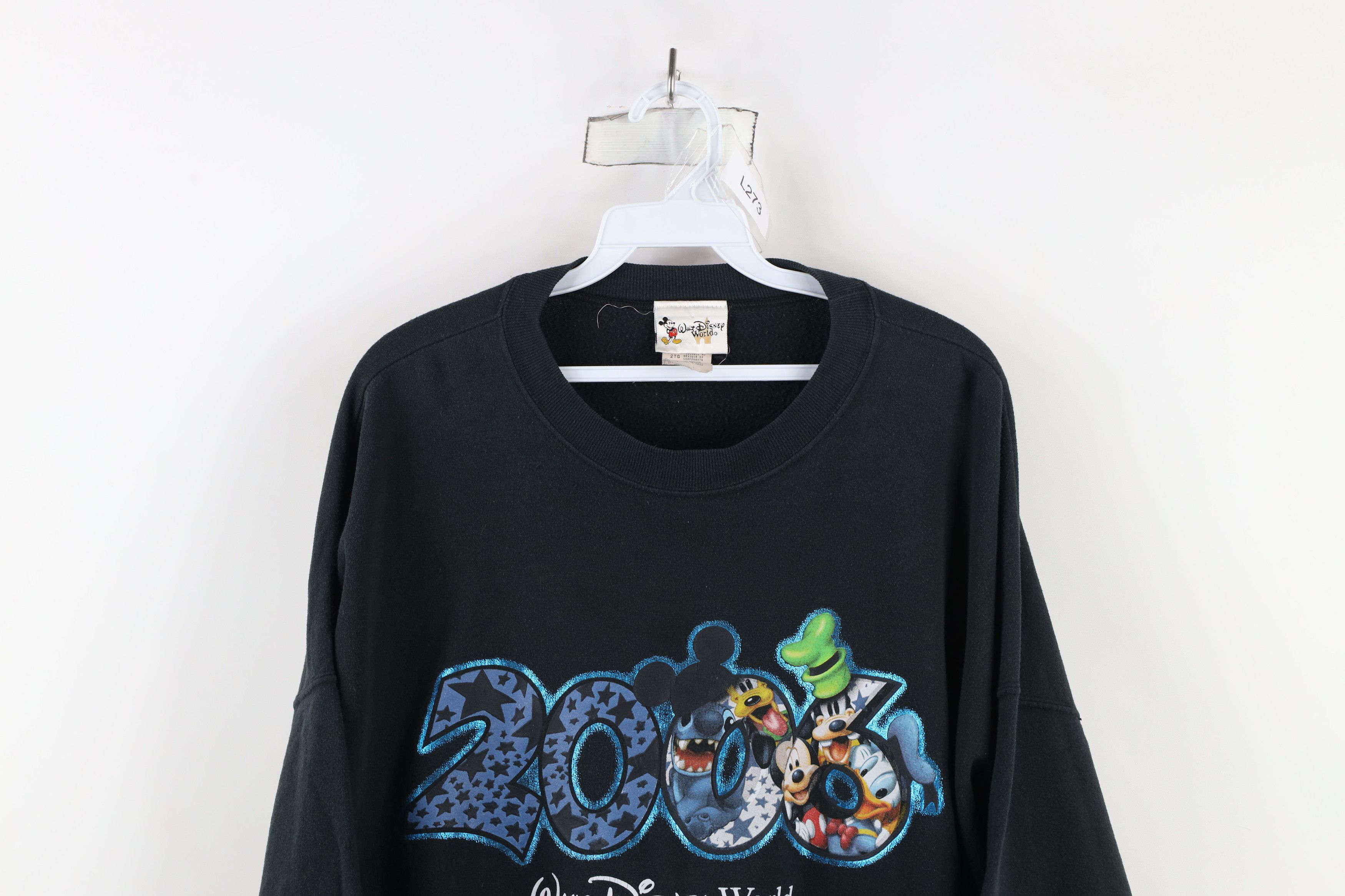 Disney × Vintage Vintage Y2K 2006 Walt Disney World Spell Out Sweatshirt Size US XXL / EU 58 / 5 - 2 Thumbnail