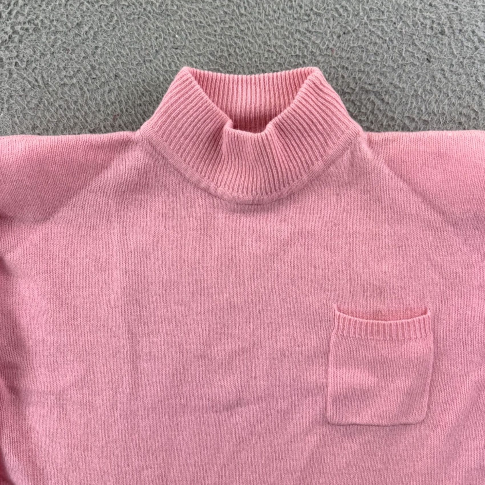 Pinko VINTAGE Vivat Sweater Womens Large Pink 3/4 Sleeve Lambswool Angora 80s Outdoor Size L / US 10 / IT 46 - 3 Thumbnail