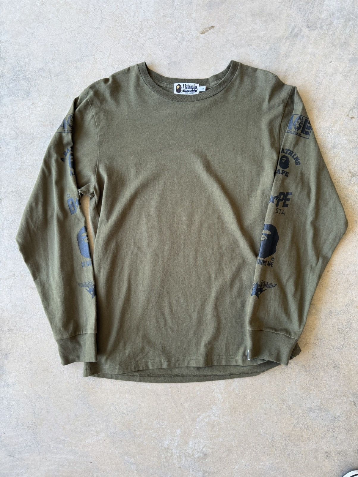 Bape Bape Multi Logo Long Sleeve Tee Size US M / EU 48-50 / 2 - 1 Thumbnail