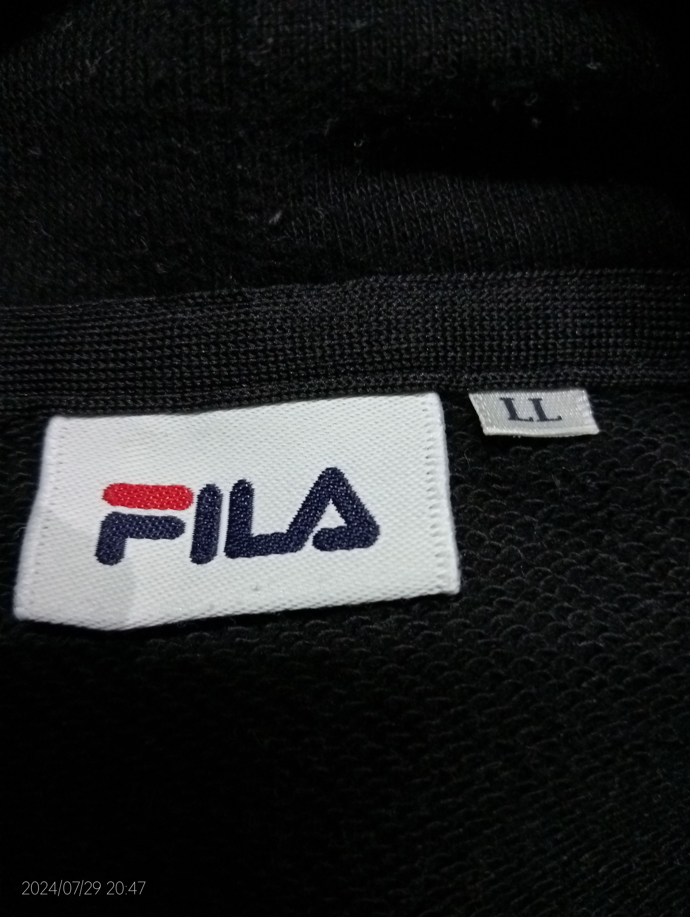 Fila Vintage Fila 1911 Big Logo Pullover Hoodie Size US L / EU 52-54 / 3 - 6 Thumbnail