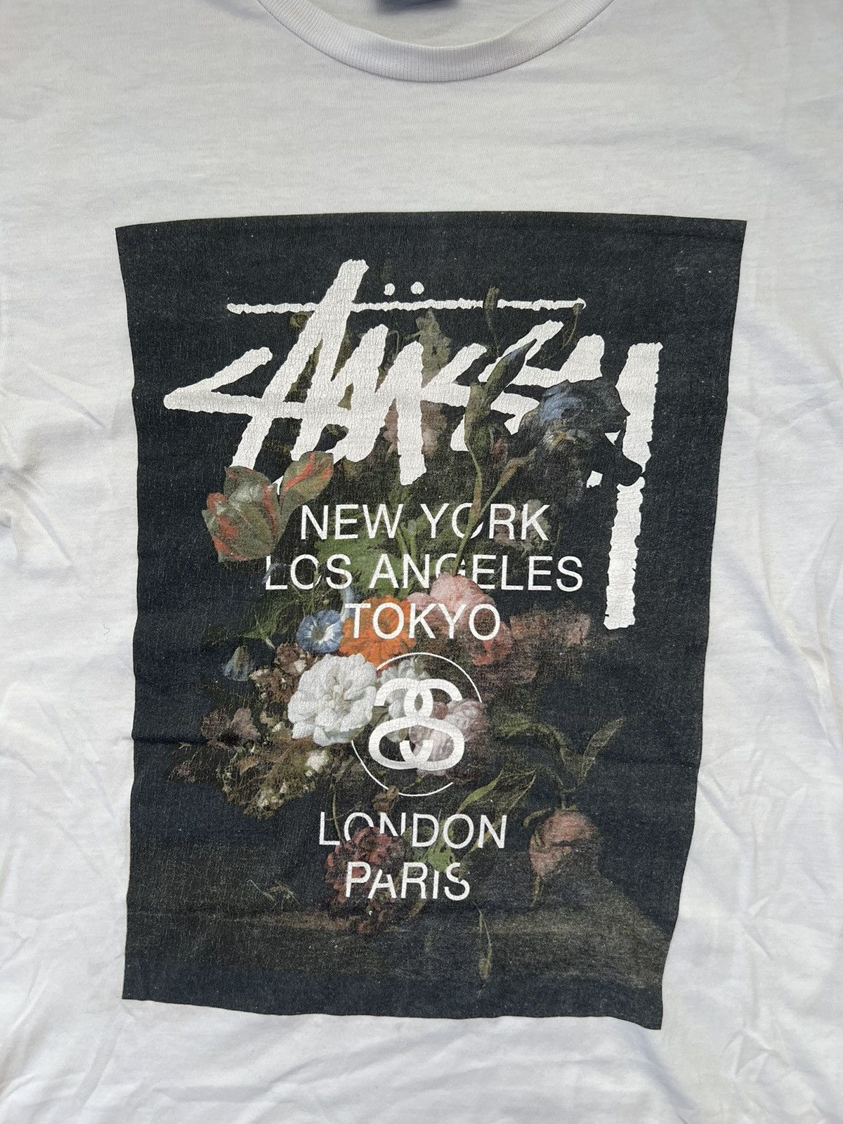 Other STUSSY FLORA INTERNATIONAL BIG LOGO Y2K TEE Size US S / EU 44-46 / 1 - 2 Thumbnail