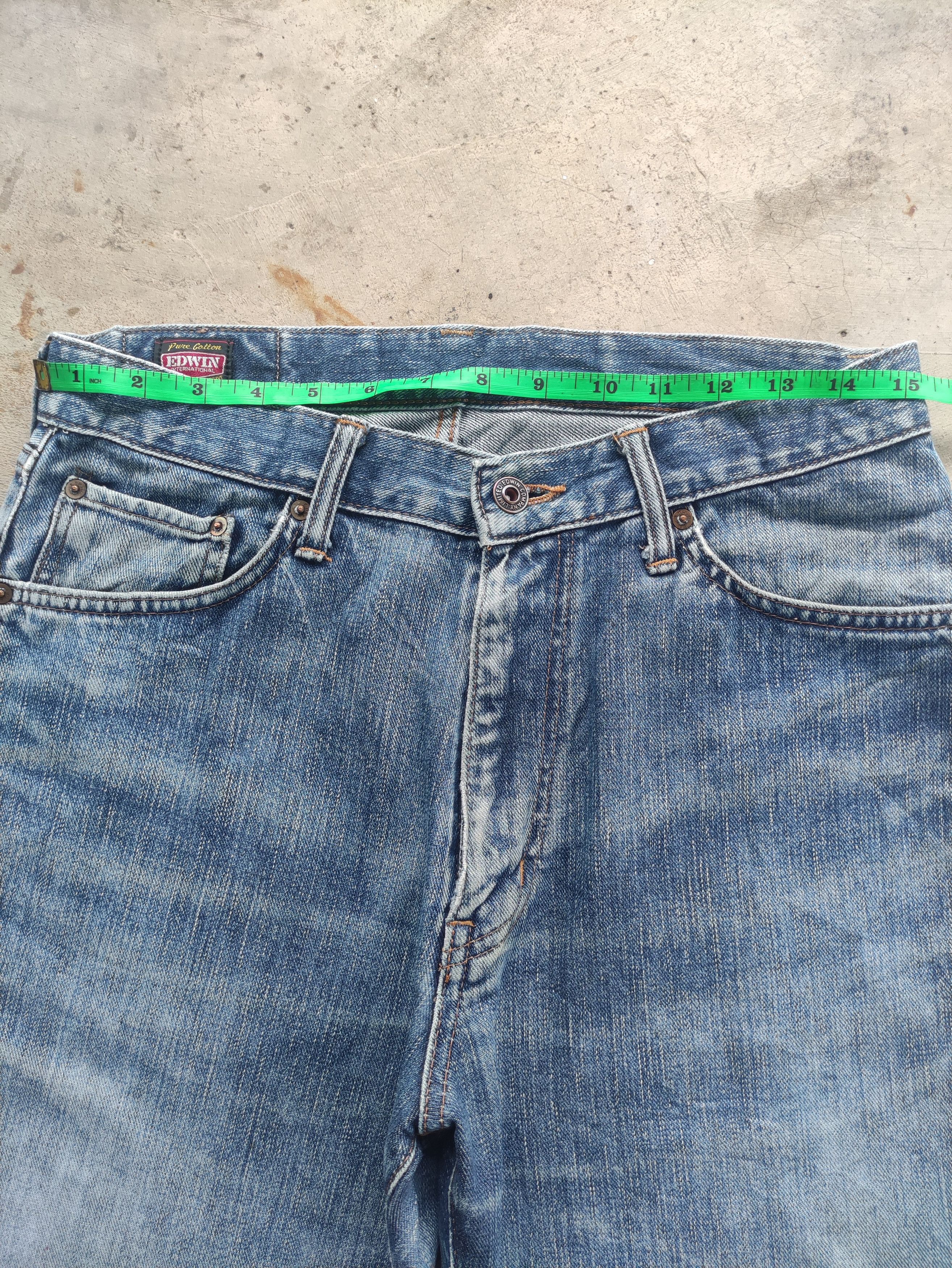 Edwin Vintage Edwin Japan Distressed Faded Denim Pants W31 Size US 31 - 6 Thumbnail