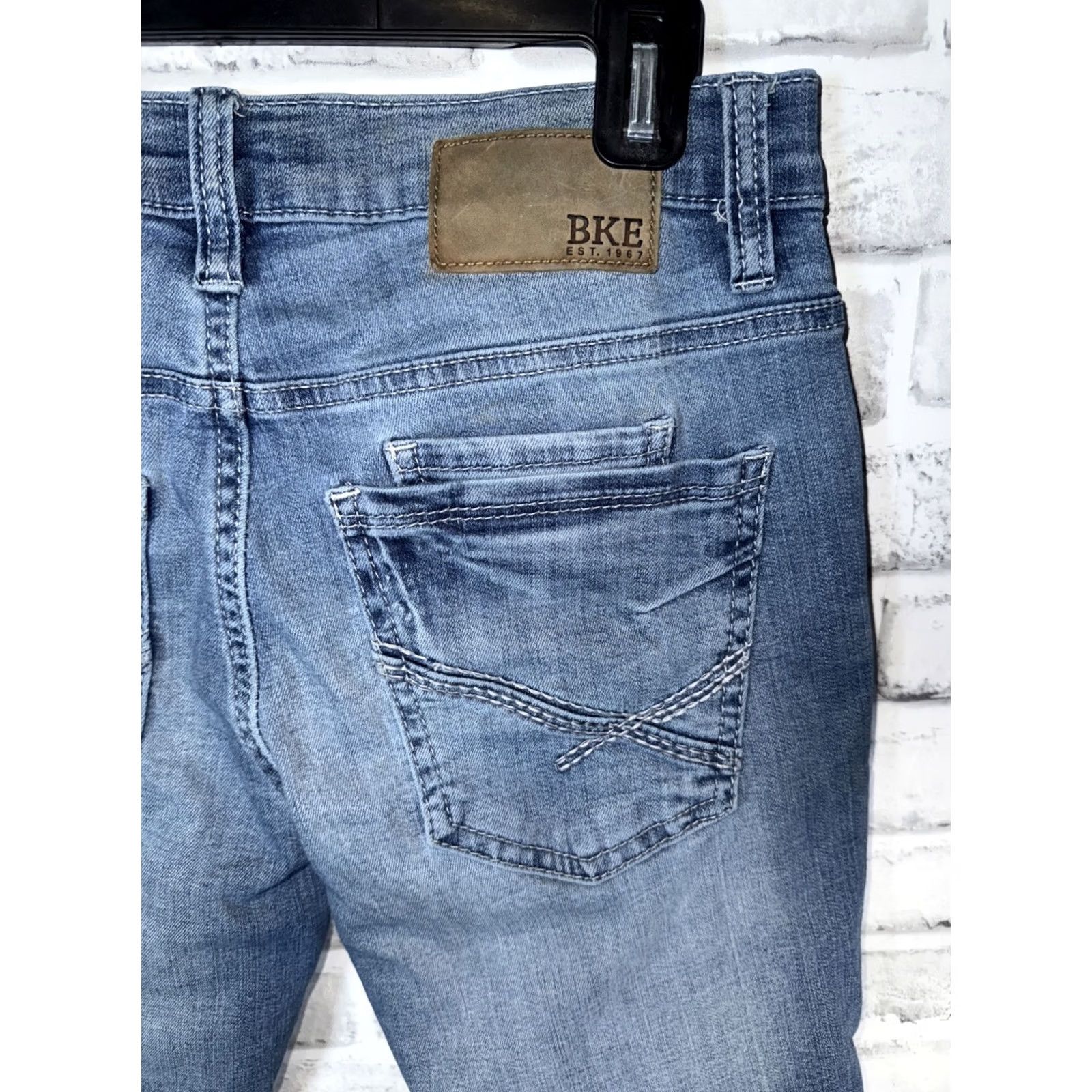 BKE BKE Jake Straight Jeans Mens 30 x 32 Blue Size US 30 / EU 46 - 6 Thumbnail