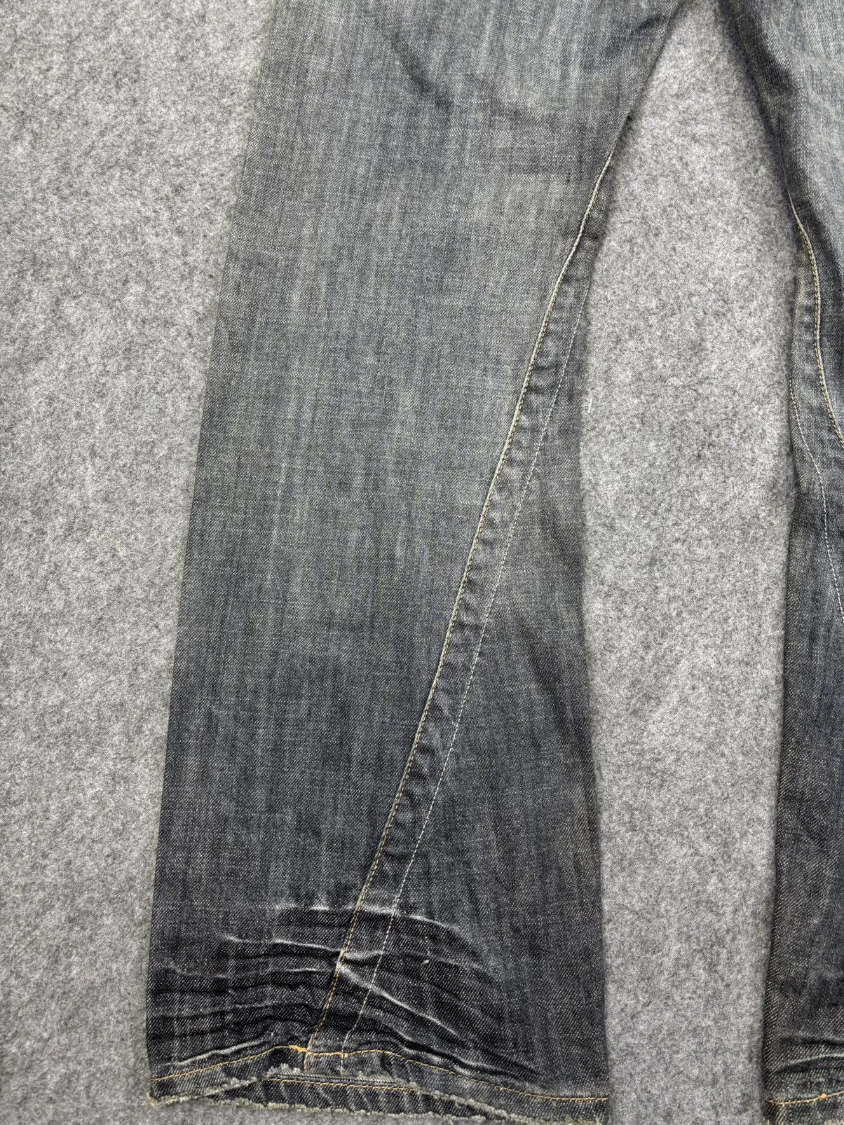Japanese Brand 💥Flare💥Buona Giornata Twisted Leg Flare Denim F921 Size US 32 / EU 48 - 12 Thumbnail