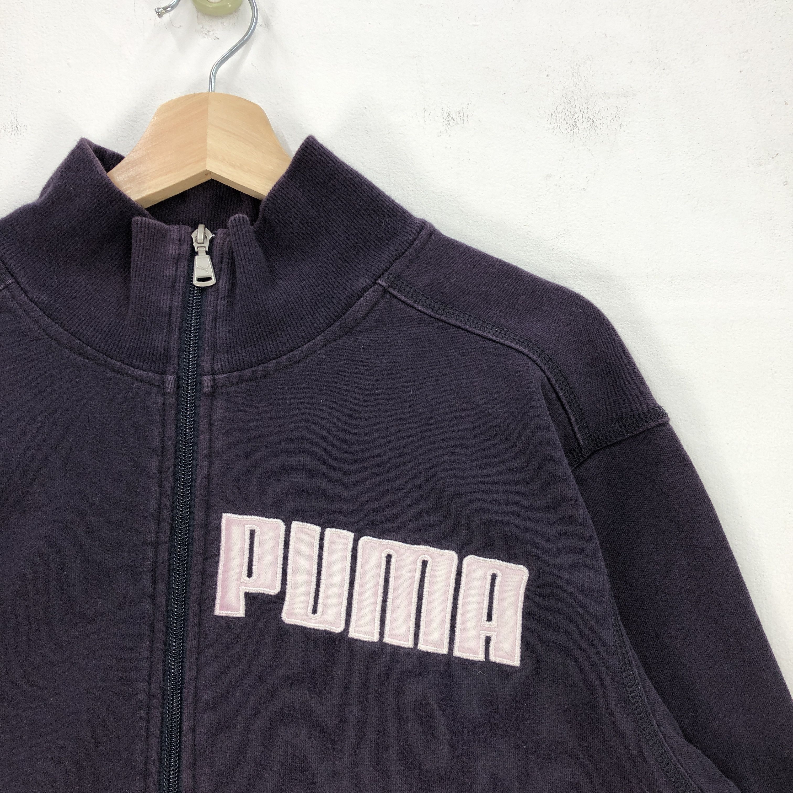 Puma Vintage Puma Sweater Puma Zipper Sweatshirt Tracktop Size US L / EU 52-54 / 3 - 3 Thumbnail