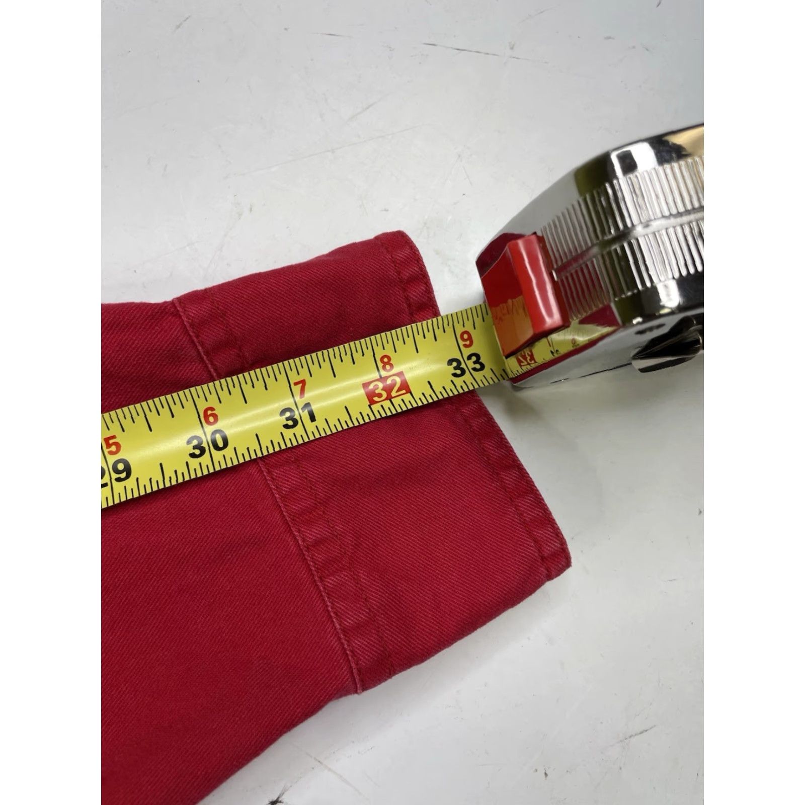 Levi's VINTAGE Levi's Shirt Mens Large Red Denim Button-Up Long Sleeve Cotton 90s Size US L / EU 52-54 / 3 - 5 Thumbnail