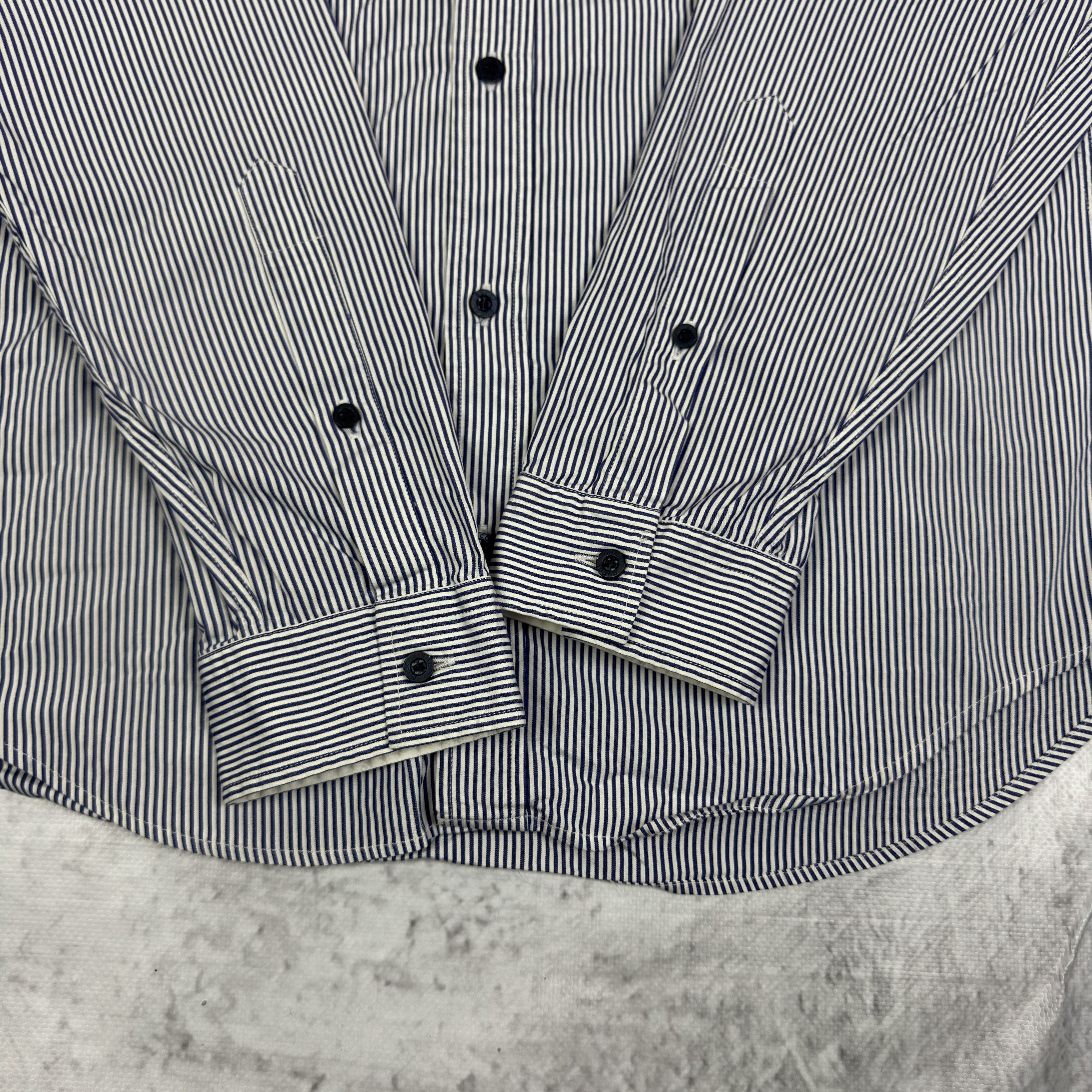 Gucci Gucci Men Cotton Stripe Button-Down Shirt Size US M / EU 48-50 / 2 - 6 Thumbnail
