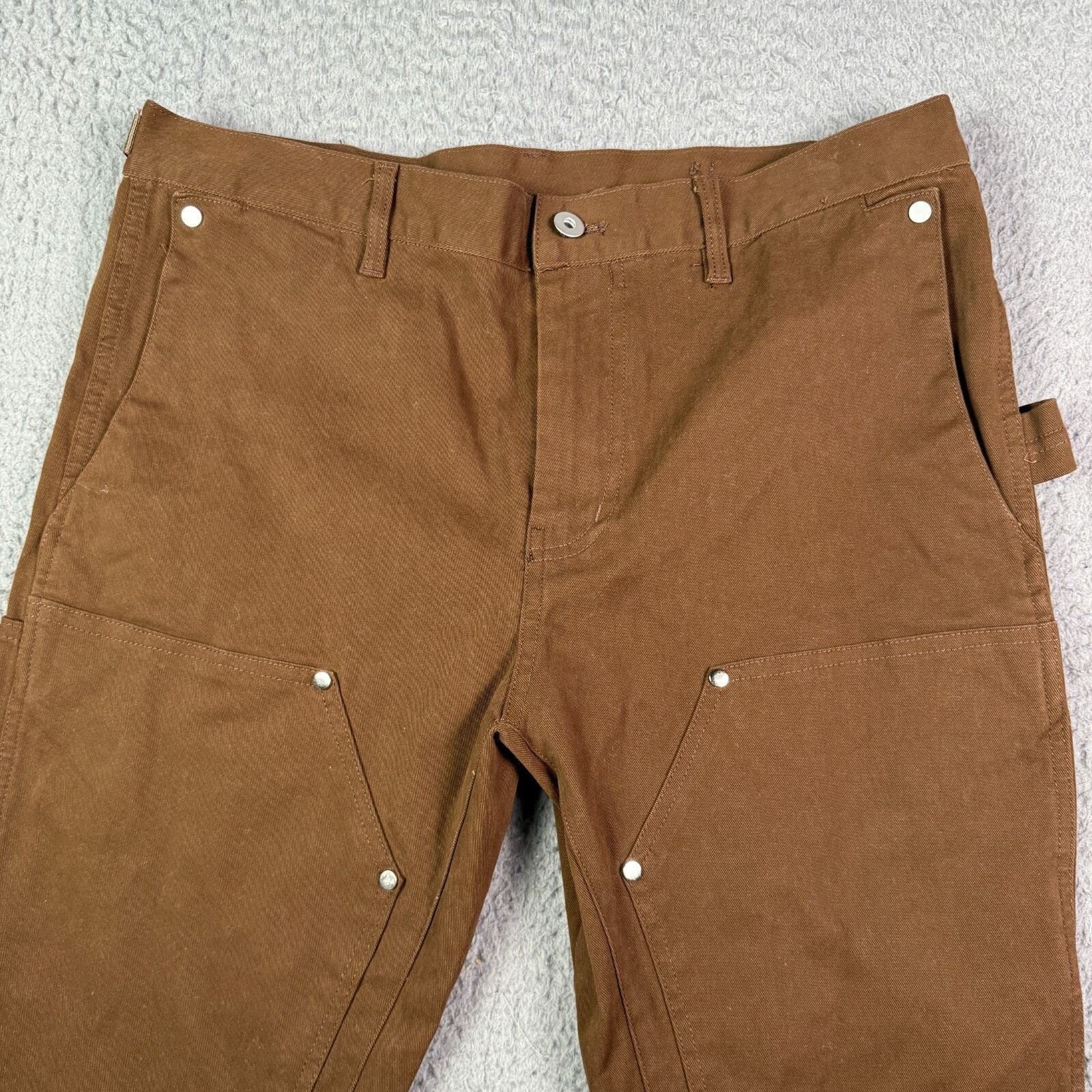 Black Icon Black Icon Pants XL 34x30 Brown Double Knee Flared Carpenter Size US 34 / EU 50 - 1 Thumbnail