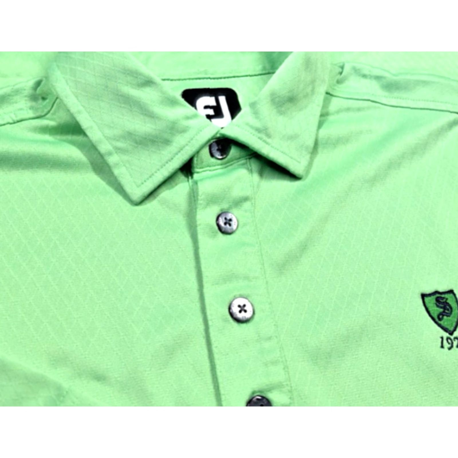 Footjoy FootJoy Men’s M Short Sleeve Green Argyle Performance Golf Polo Shirt Size US M / EU 48-50 / 2 - 3 Thumbnail