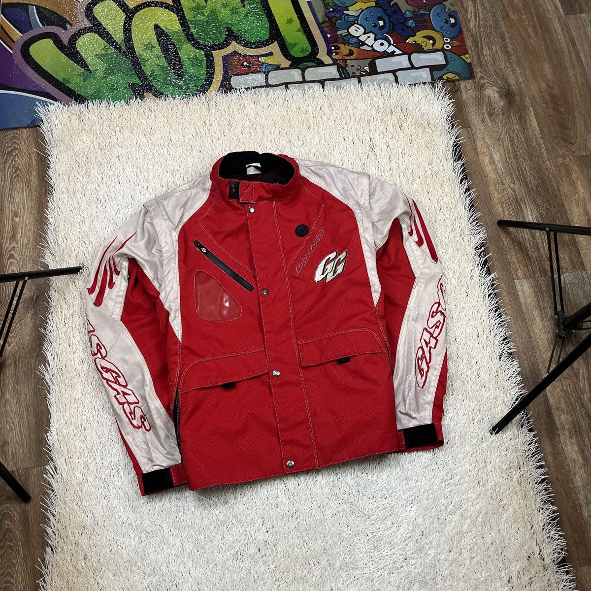 Vintage GasGas Enduro racing jacket MOTO Motocross Bike GAS GG Size US L / EU 52-54 / 3 - 1 Thumbnail