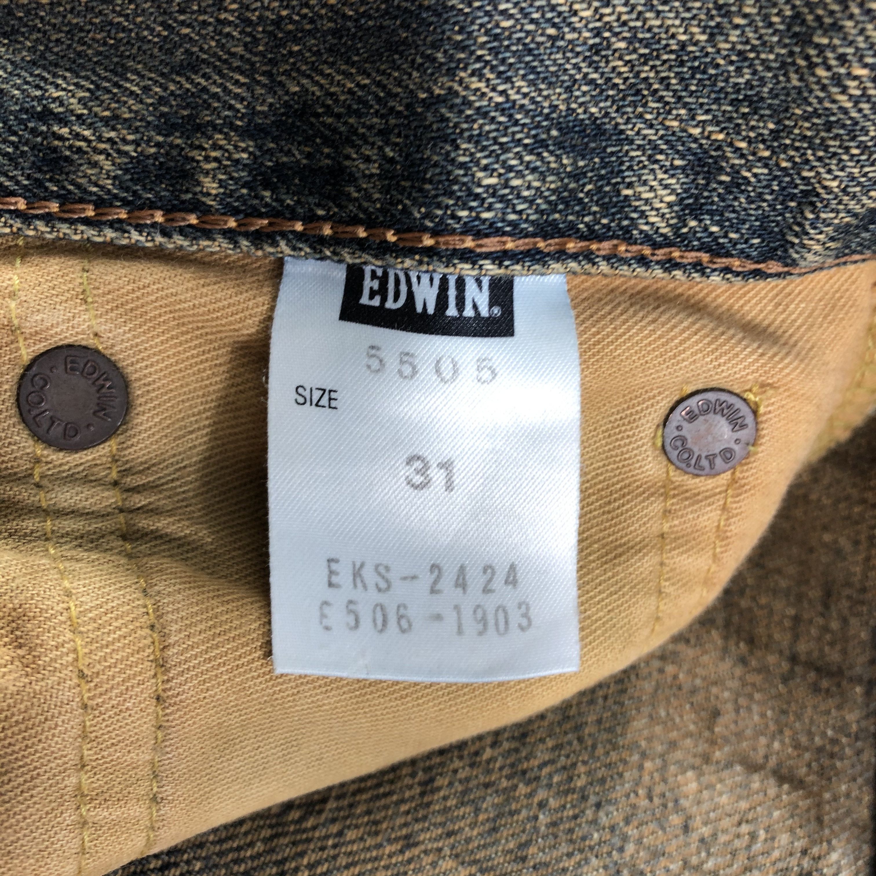 Edwin 90s Vintage Edwin 505 Selvedge Jeans-JM3595 Size US 33 - 10 Thumbnail