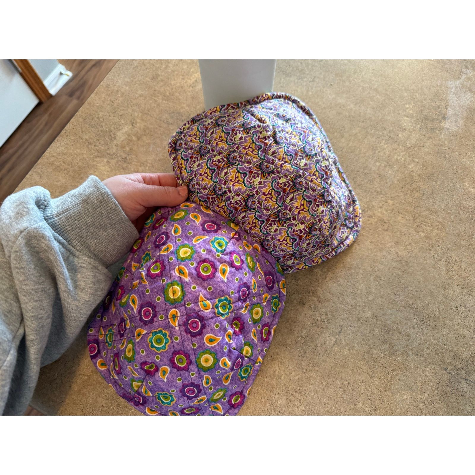 Other Two bowl koozies/holders- handmade Size ONE SIZE - 1 Thumbnail
