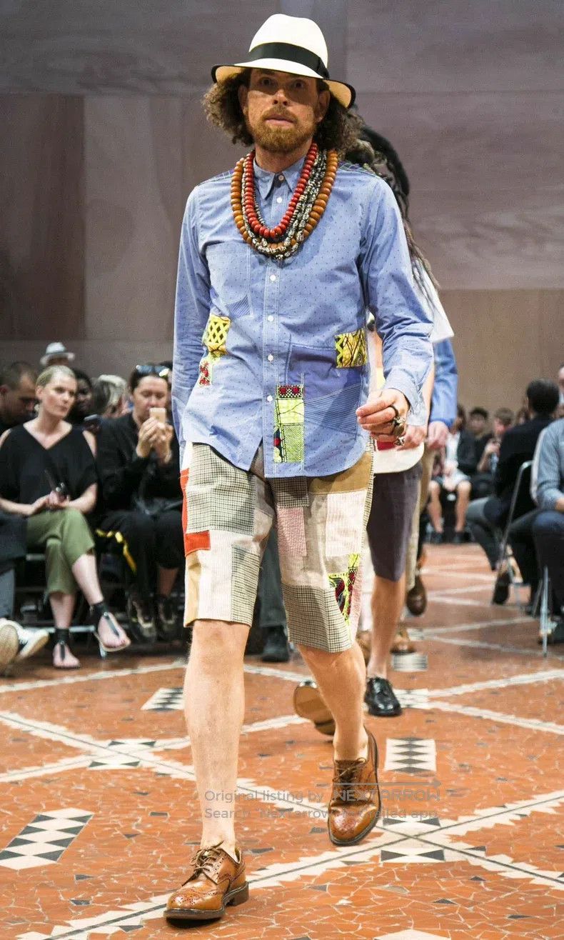 Junya Watanabe Junya Watanabe size M Ancient cloth patchwork five-panel p Size US 27 - 9 Thumbnail