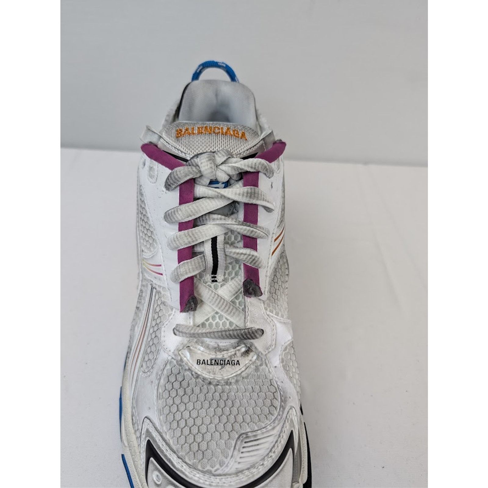 Balenciaga o1rshd1 Mesh Gardient Runner in White/Multicolor Size US 10 / EU 43 - 11 Thumbnail