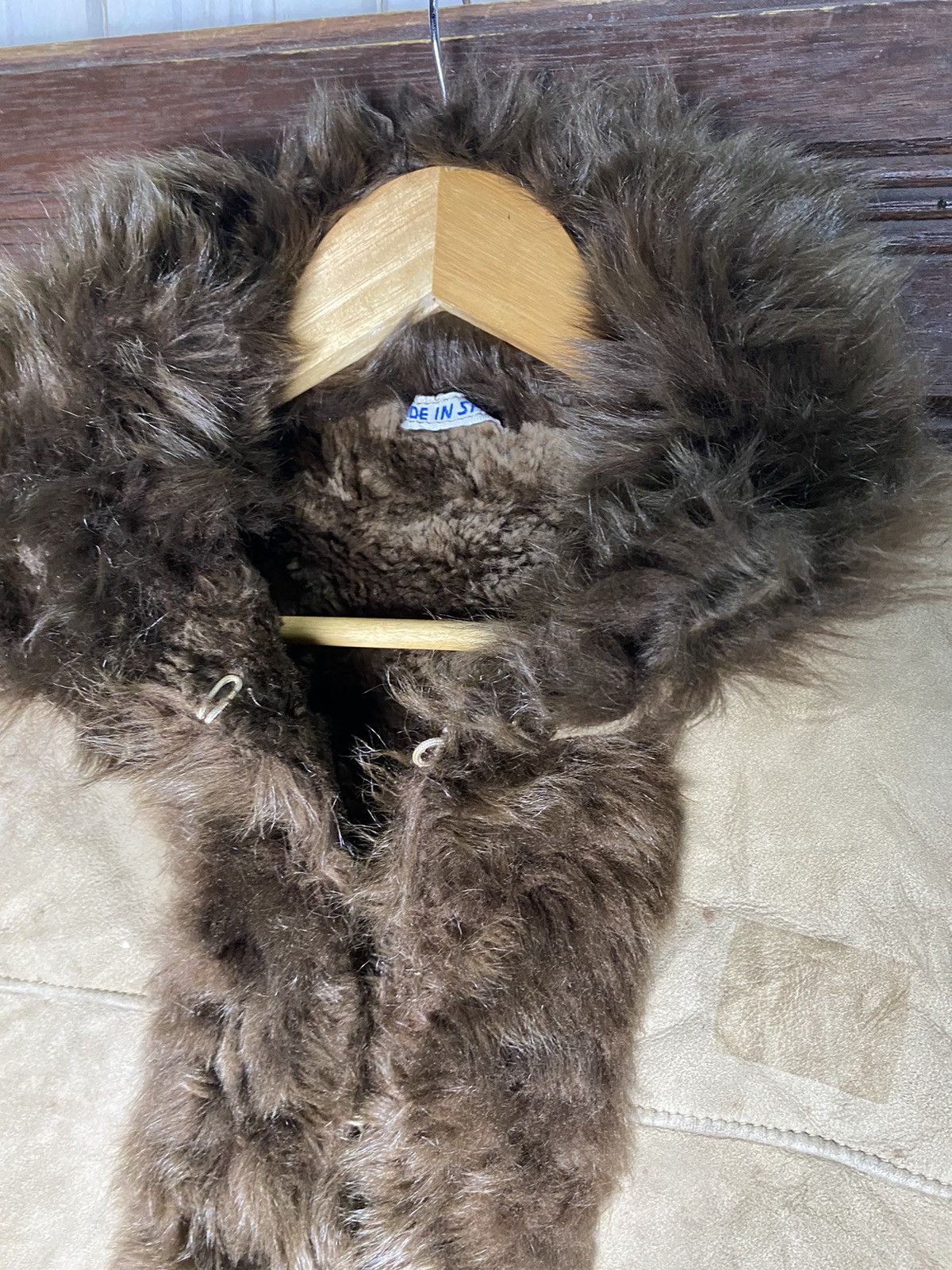 Leather Vintage Faux Fur Sherpa Leather Jacket Size US S / EU 44-46 / 1 - 7 Thumbnail