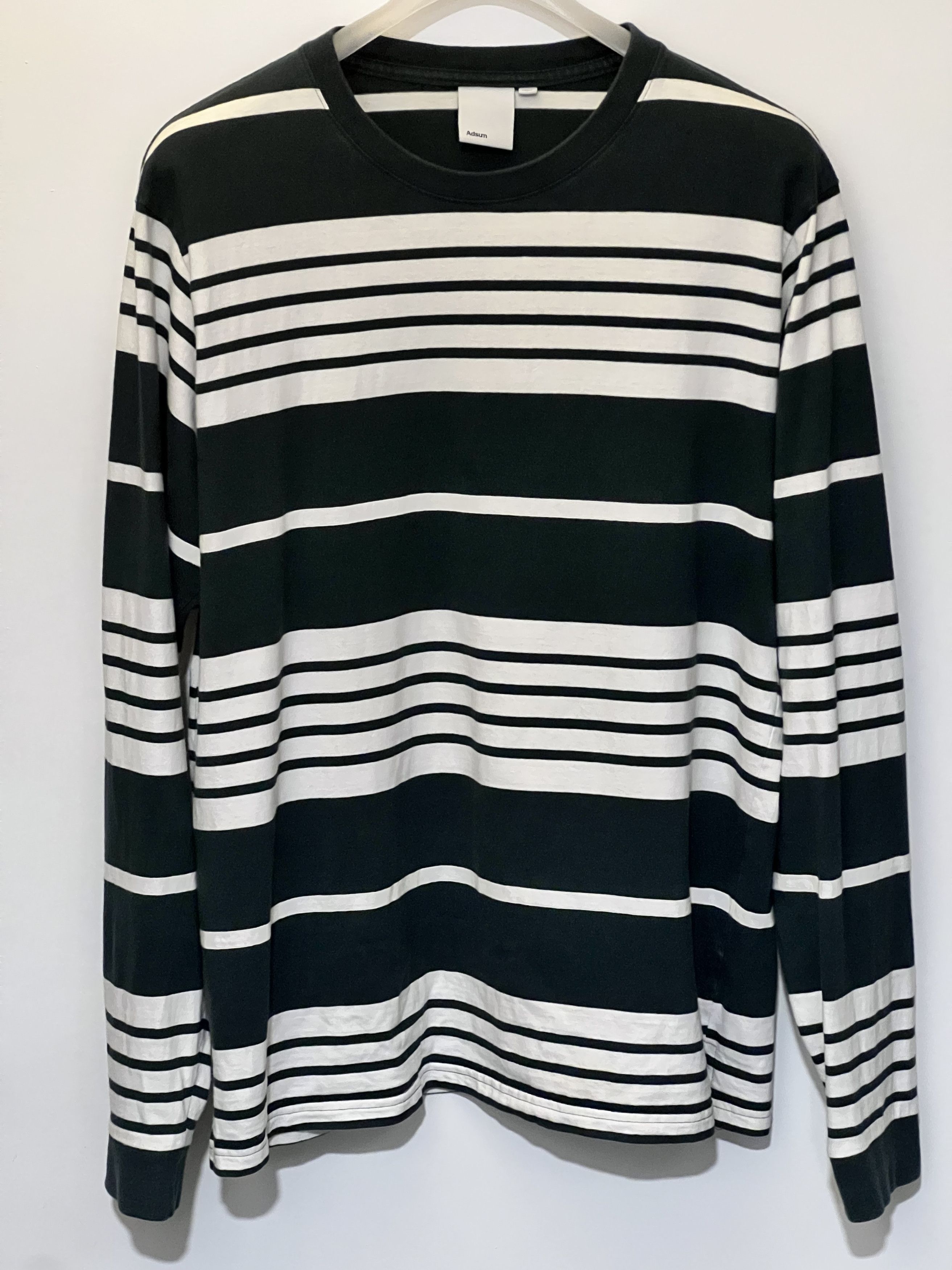 Adsum Adsum FW19 Long Sleeve Custom Stripe Shirt (L) Dusty Green Size US L / EU 52-54 / 3 - 3 Thumbnail