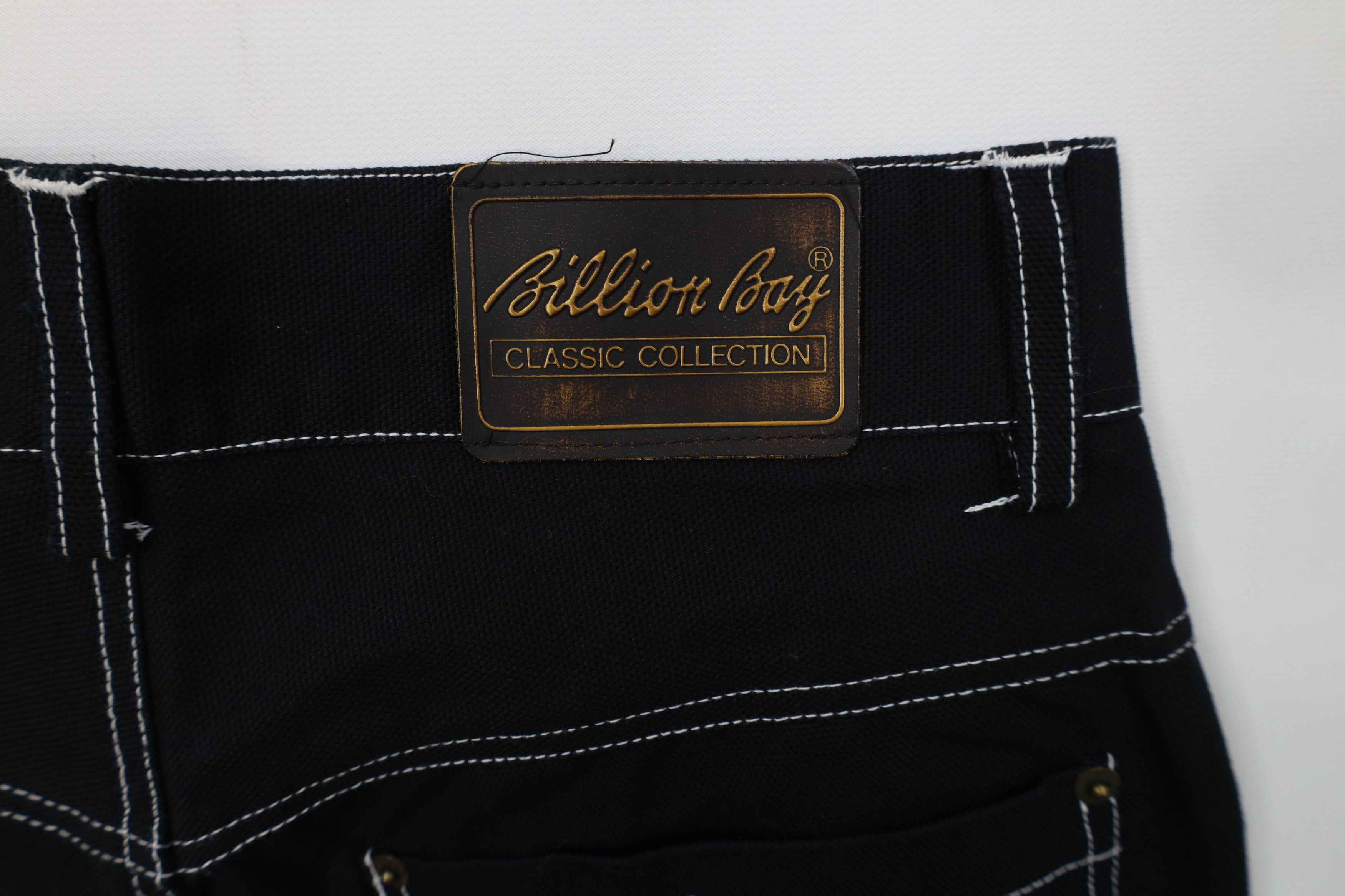 Vintage Vintage 90s Streetwear Canvas Baggy Fit Shorts Black Cotton Size US 30 / EU 46 - 12 Thumbnail