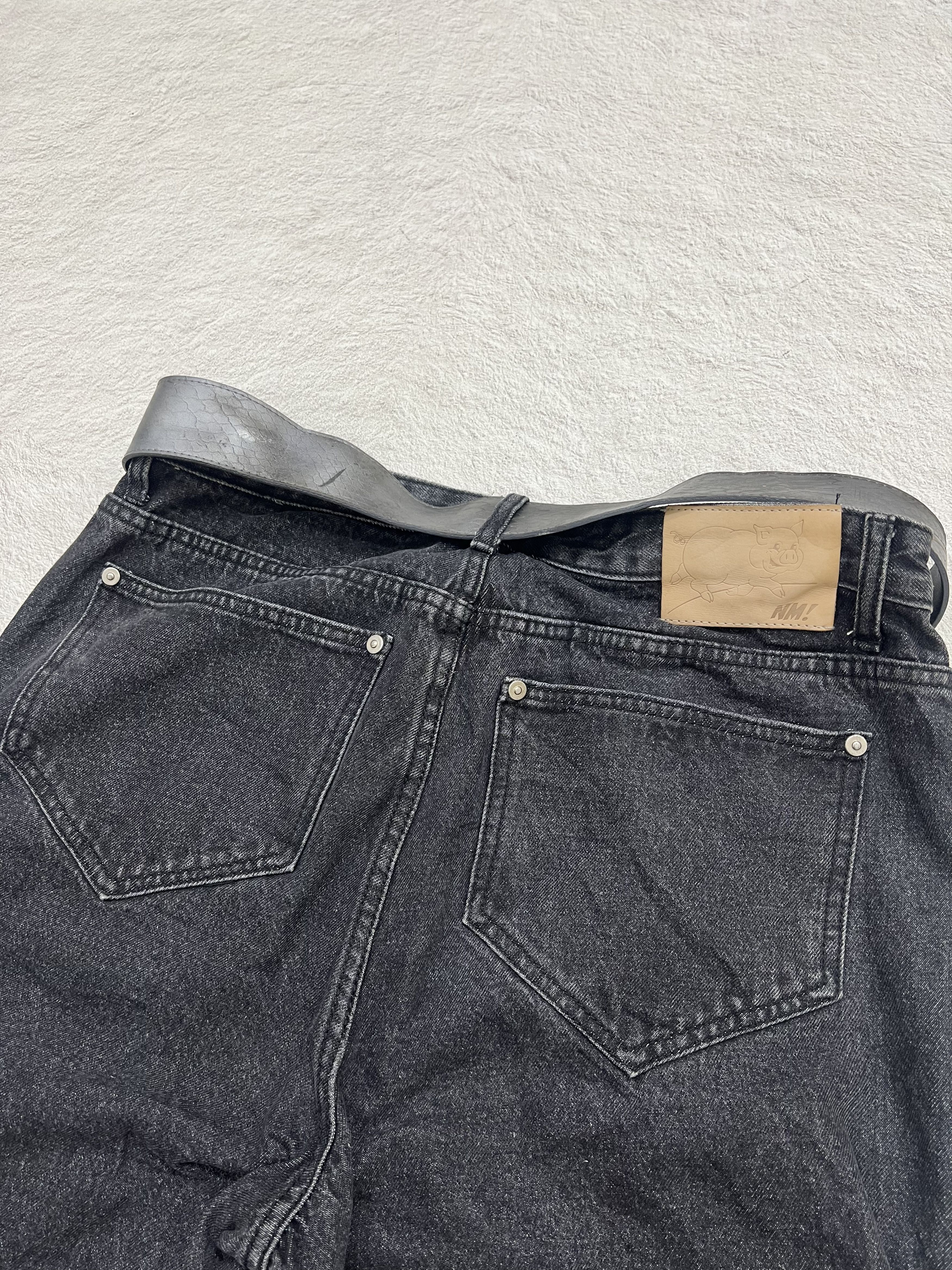 Japanese Brand 2000s Nomanual Ruched Bootcut Flare Jeans y2k Lgb Ifsix Size US 34 / EU 50 - 5 Thumbnail