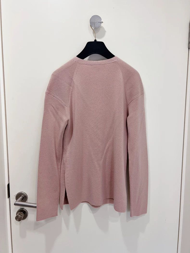 Loro Piana LORO PIANA Small cashmere nude pink V-neck knit sweater to Size M / US 6-8 / IT 42-44 - 2 Thumbnail