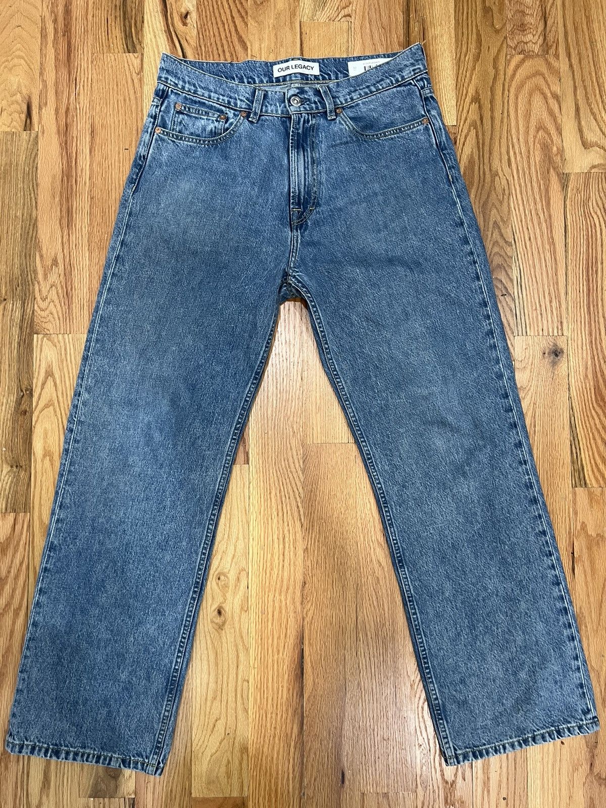 Our Legacy Our Legacy Third Cut Blue Tech Wash Denim Sz 30 | Grailed