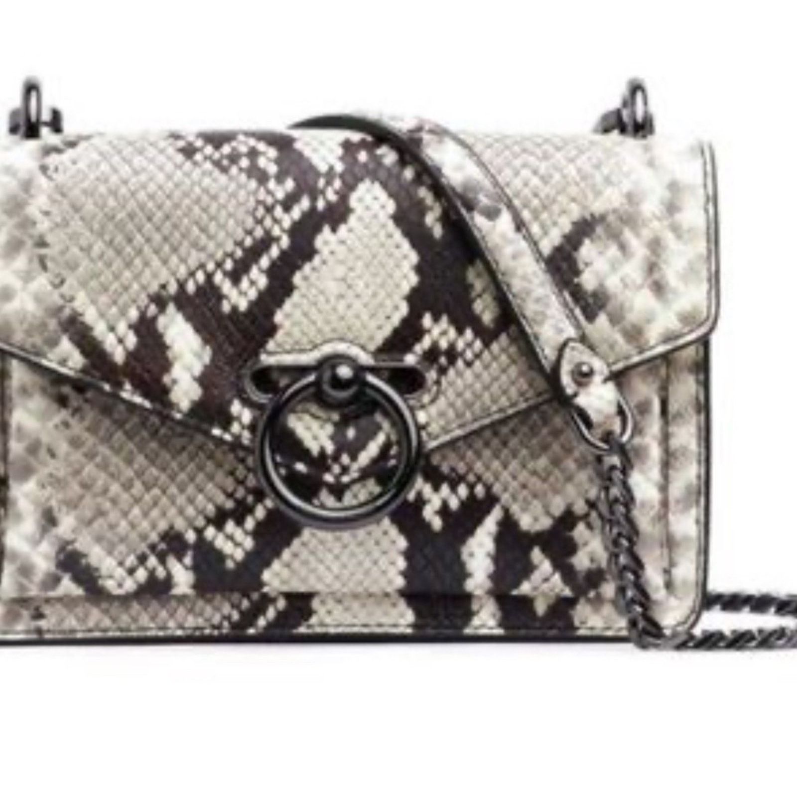 Rebecca Minkoff NWT Rebecca Minkoff Snakeprine Crossbody Leather Purse Size ONE SIZE - 1 Thumbnail