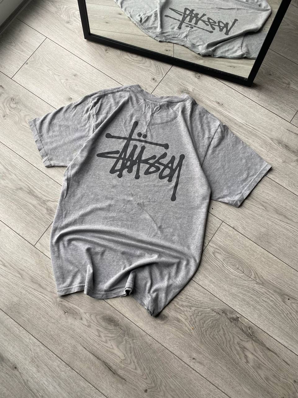 Stussy × Vintage Vintage 90's Stussy Big Logo Boxy T-shirt M Rare Size US M / EU 48-50 / 2 - 6 Thumbnail