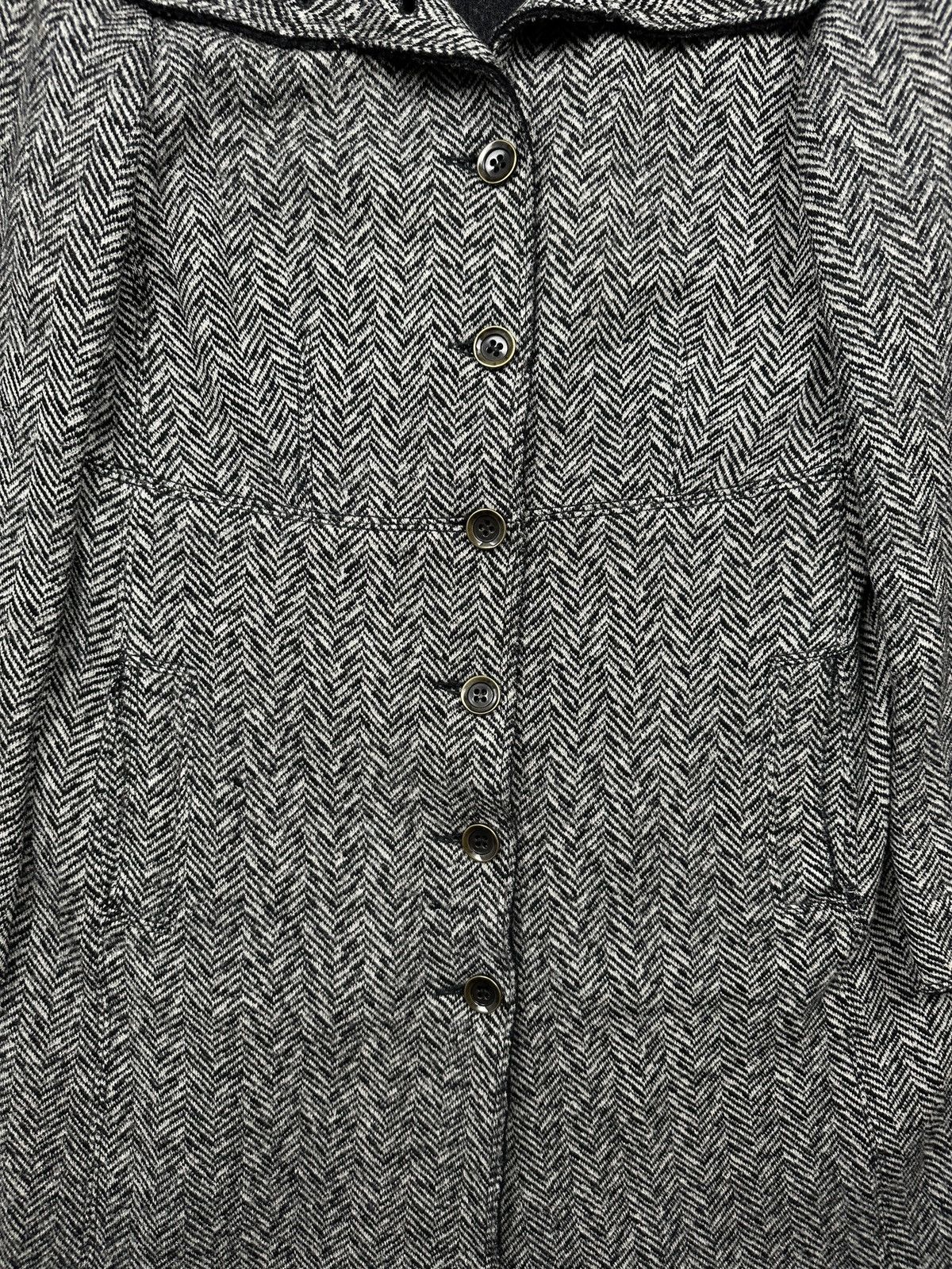 Weekend Max Mara Vintage Max Mara Weekend Herringbone Wool Coat Rare Classic Size M / US 6-8 / IT 42-44 - 13 Thumbnail